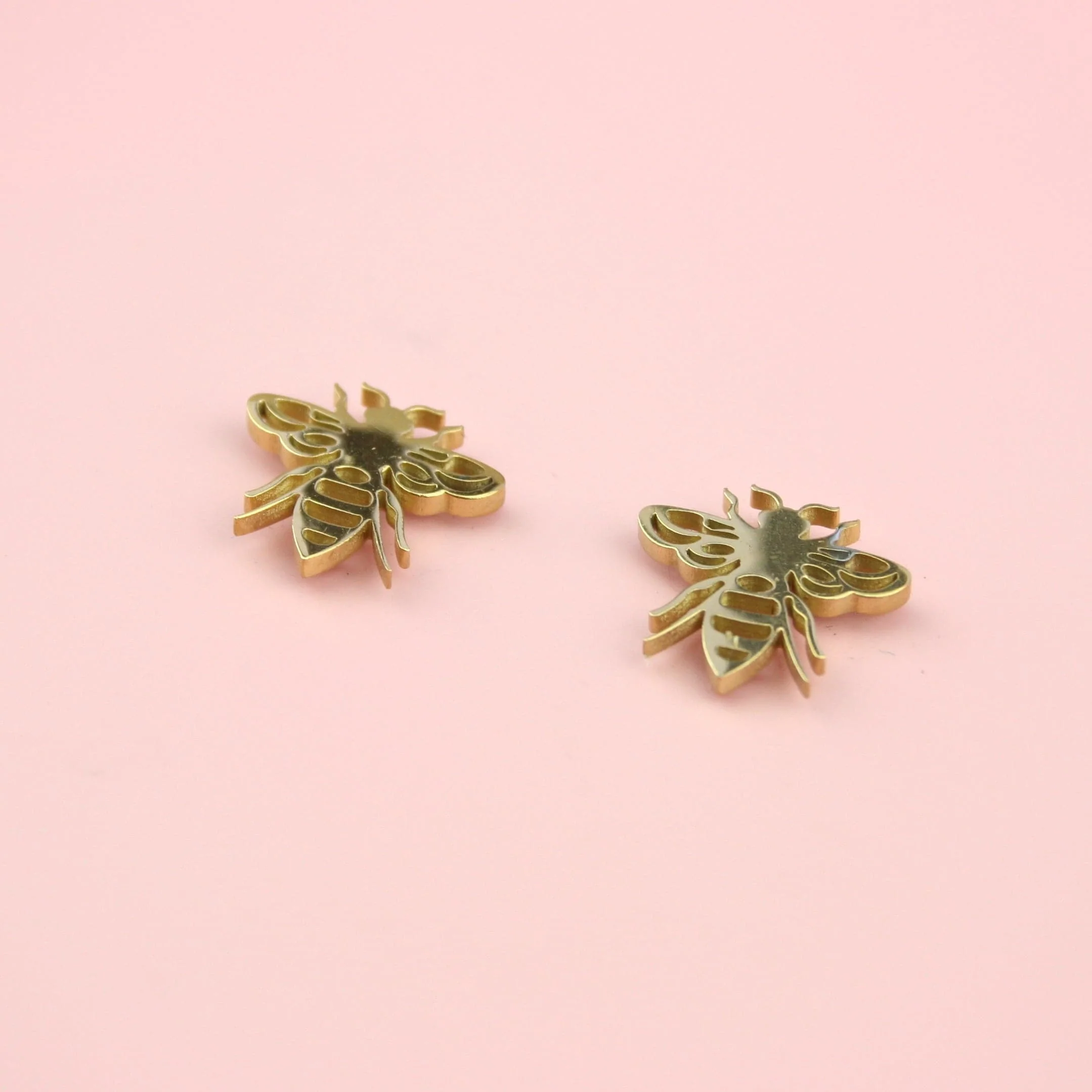 Buzzy Bee Stud Earrings (Gold Plated) - Image 4
