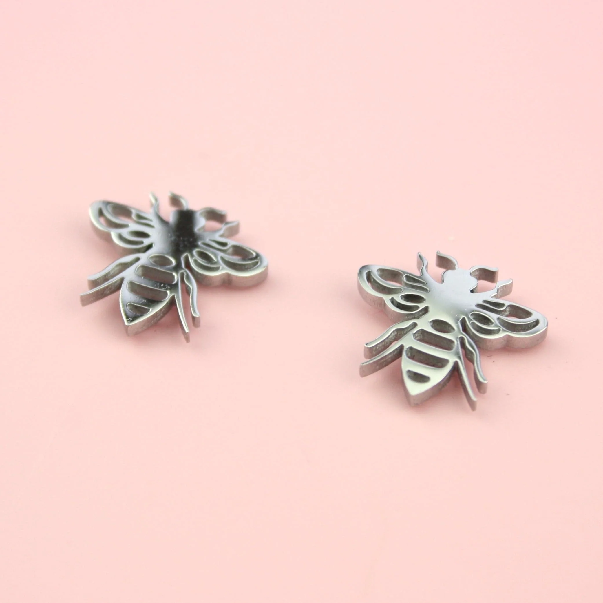 Buzzy Bee Stud Earrings (Stainless Steel) - Image 4