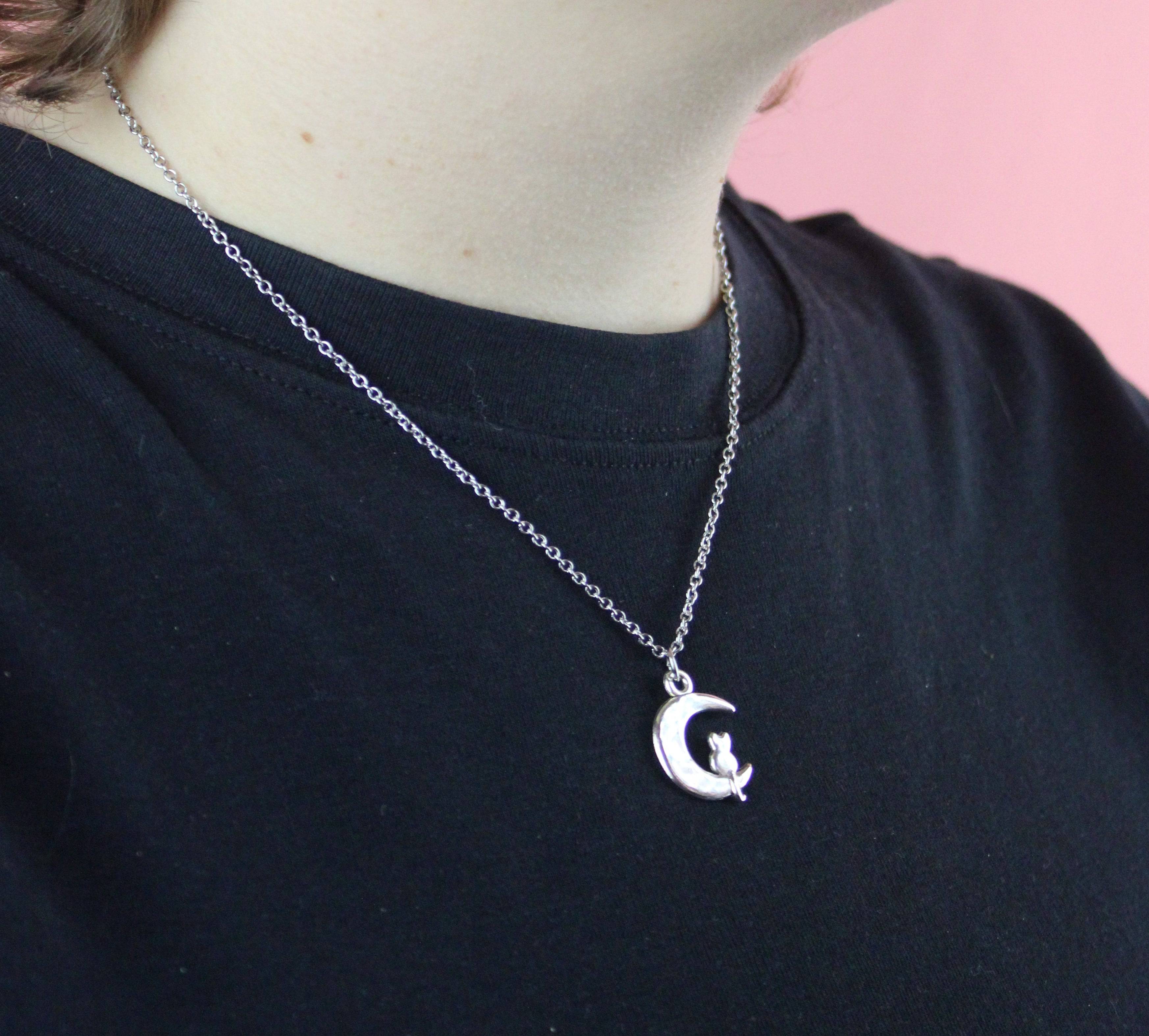 Cat On The Moon Necklace - Image 4