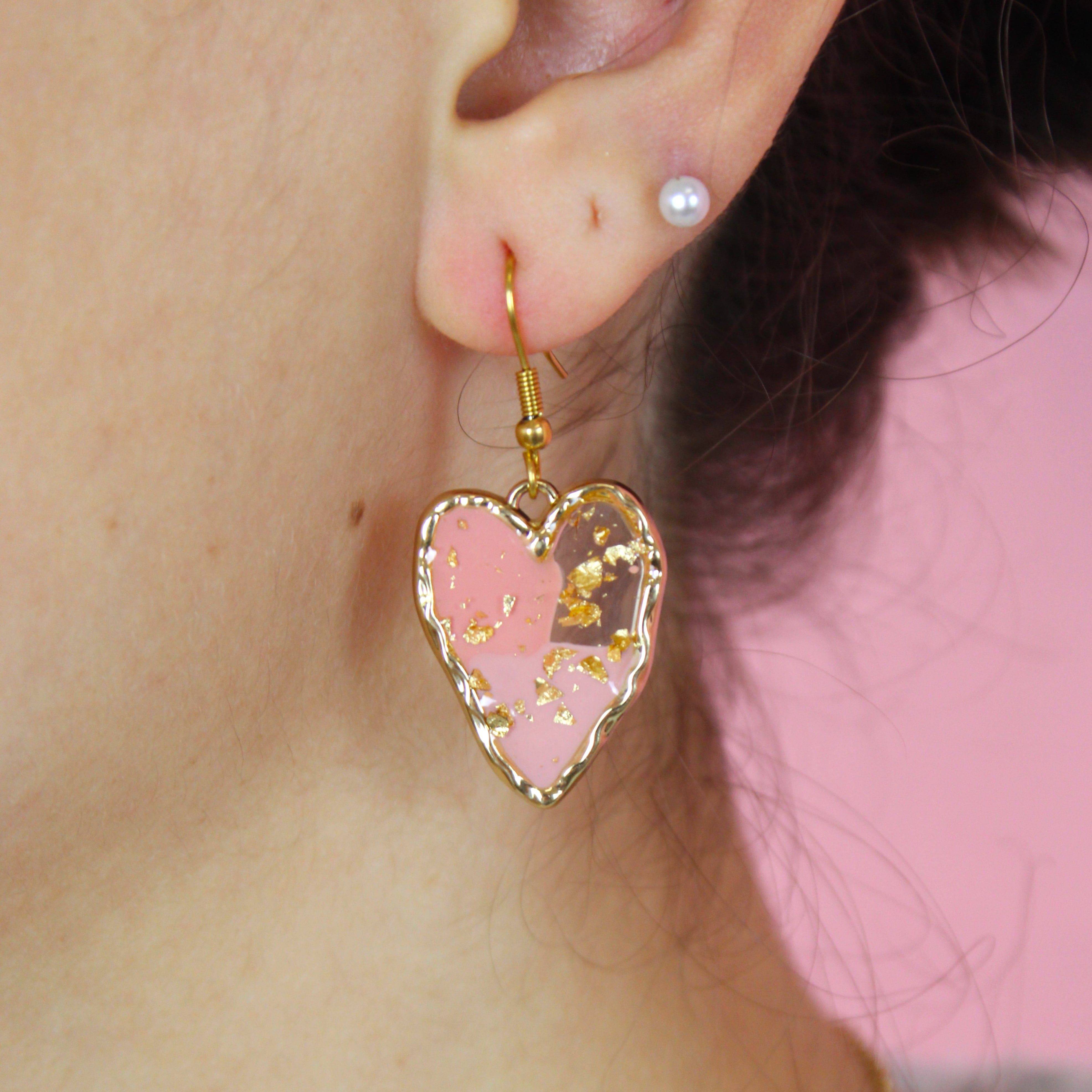 Caught A Vibe Heart Earrings - Image 3