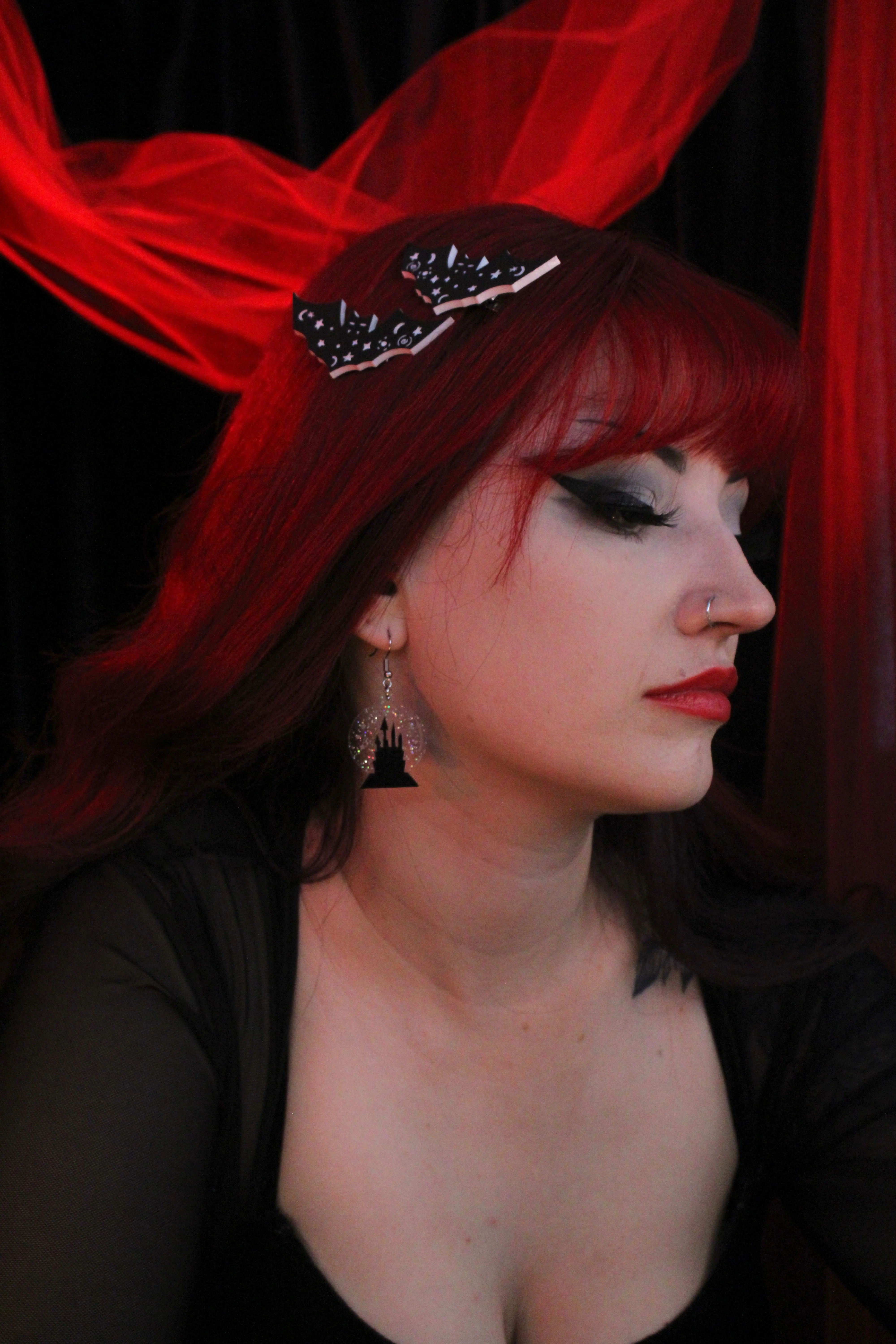 Celestial Bat Hair Clips - Image 2