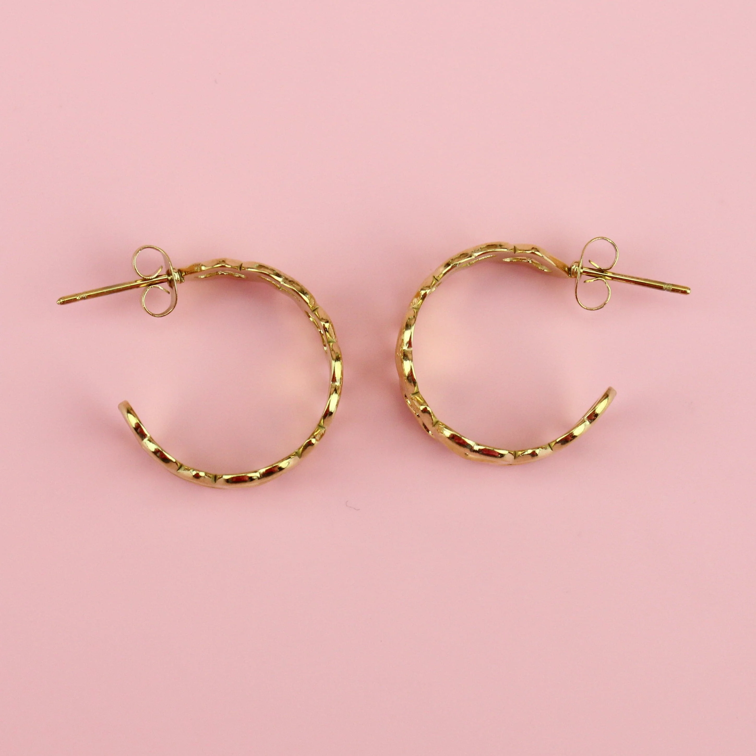 Change Of Heart Hoop Earrings (Gold plated) - Image 5