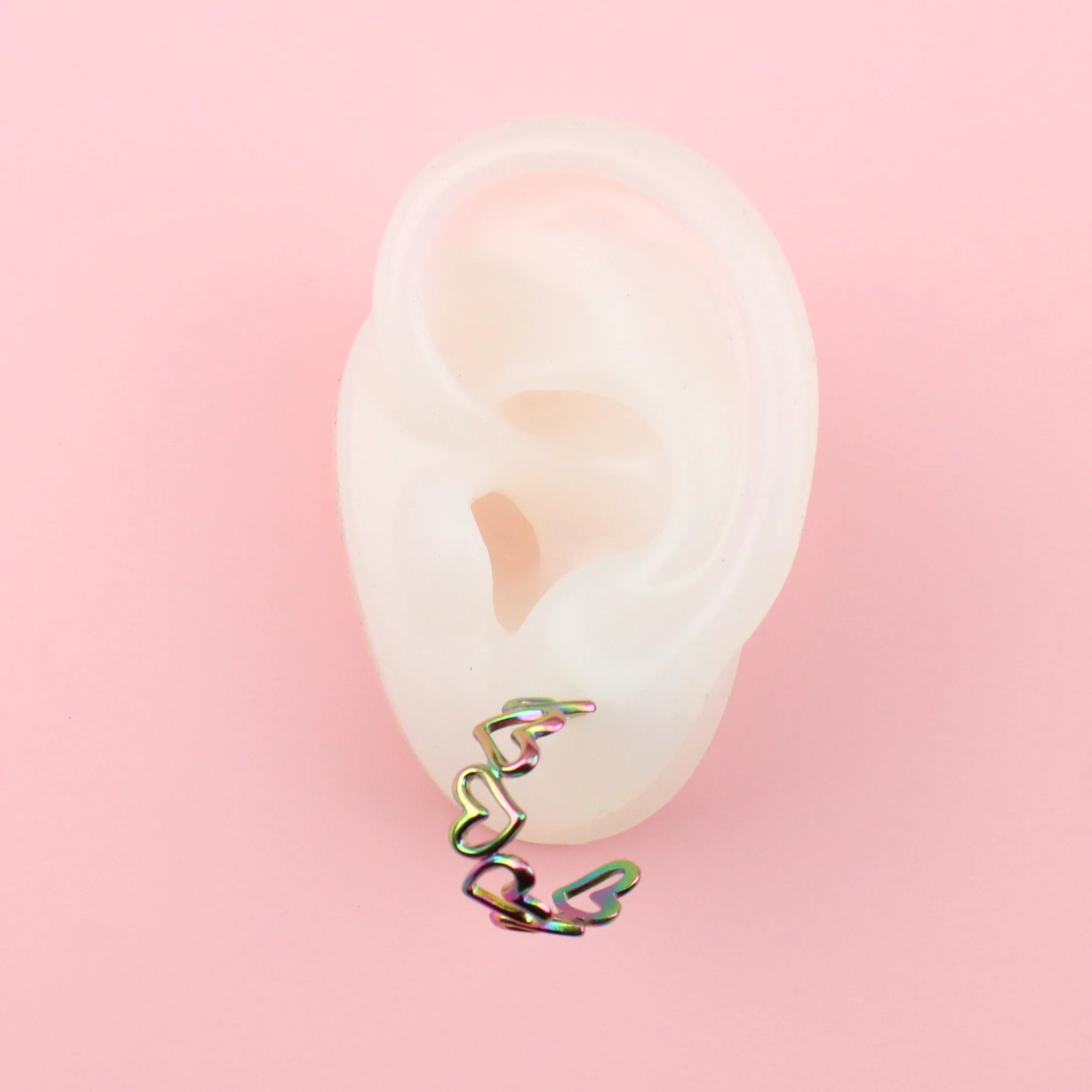 Change Of Heart Hoop Earrings (Rainbow) - Image 3