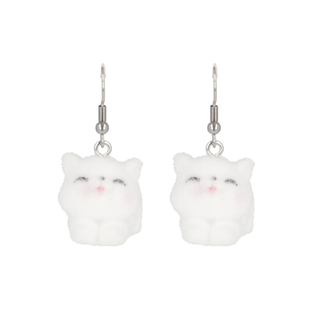 Check Meow-t Cat Earrings - Image 3