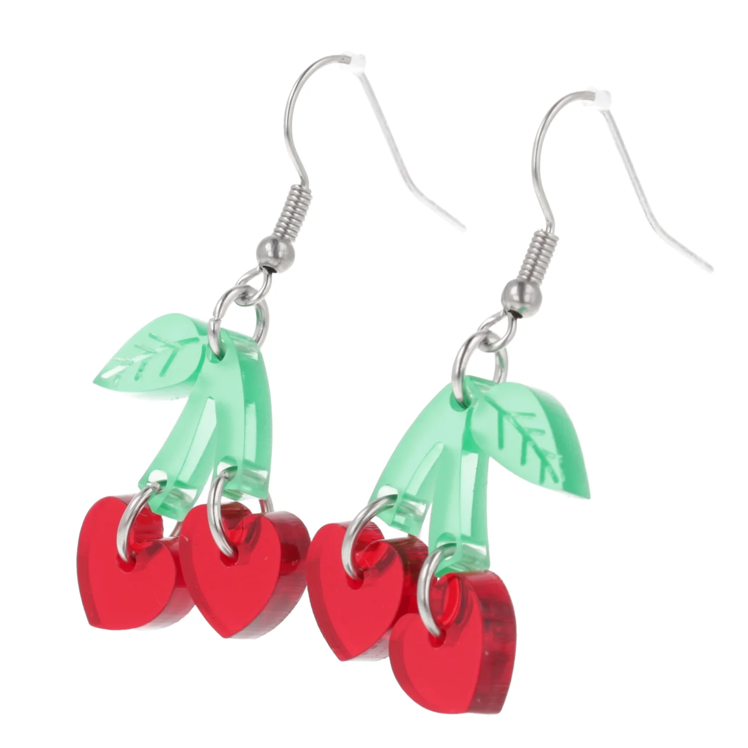 Cherry Love Earrings (Transparent Red) - Image 11