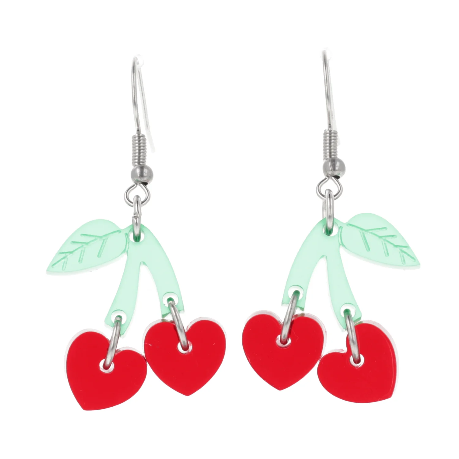Cherry Love Earrings (Transparent Red) - Image 9