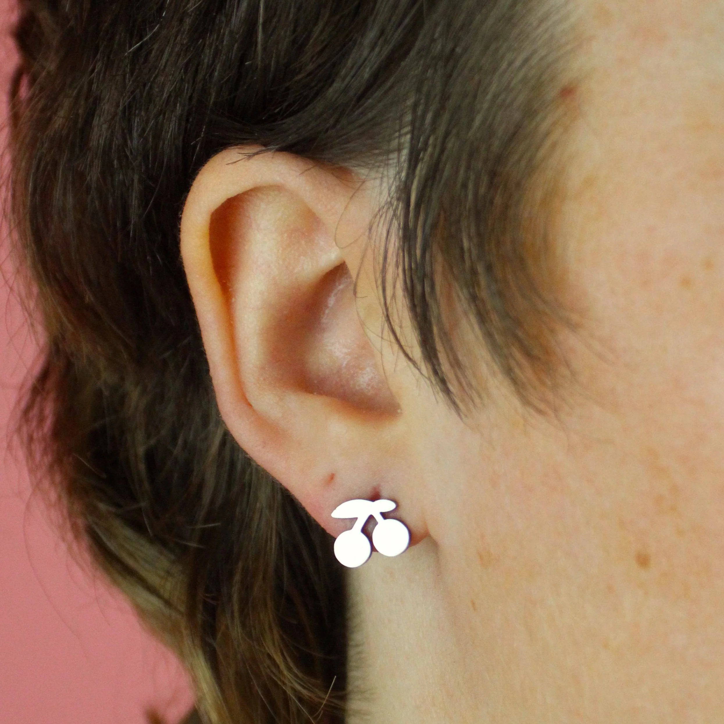 Cherry Stud Earrings - Image 2