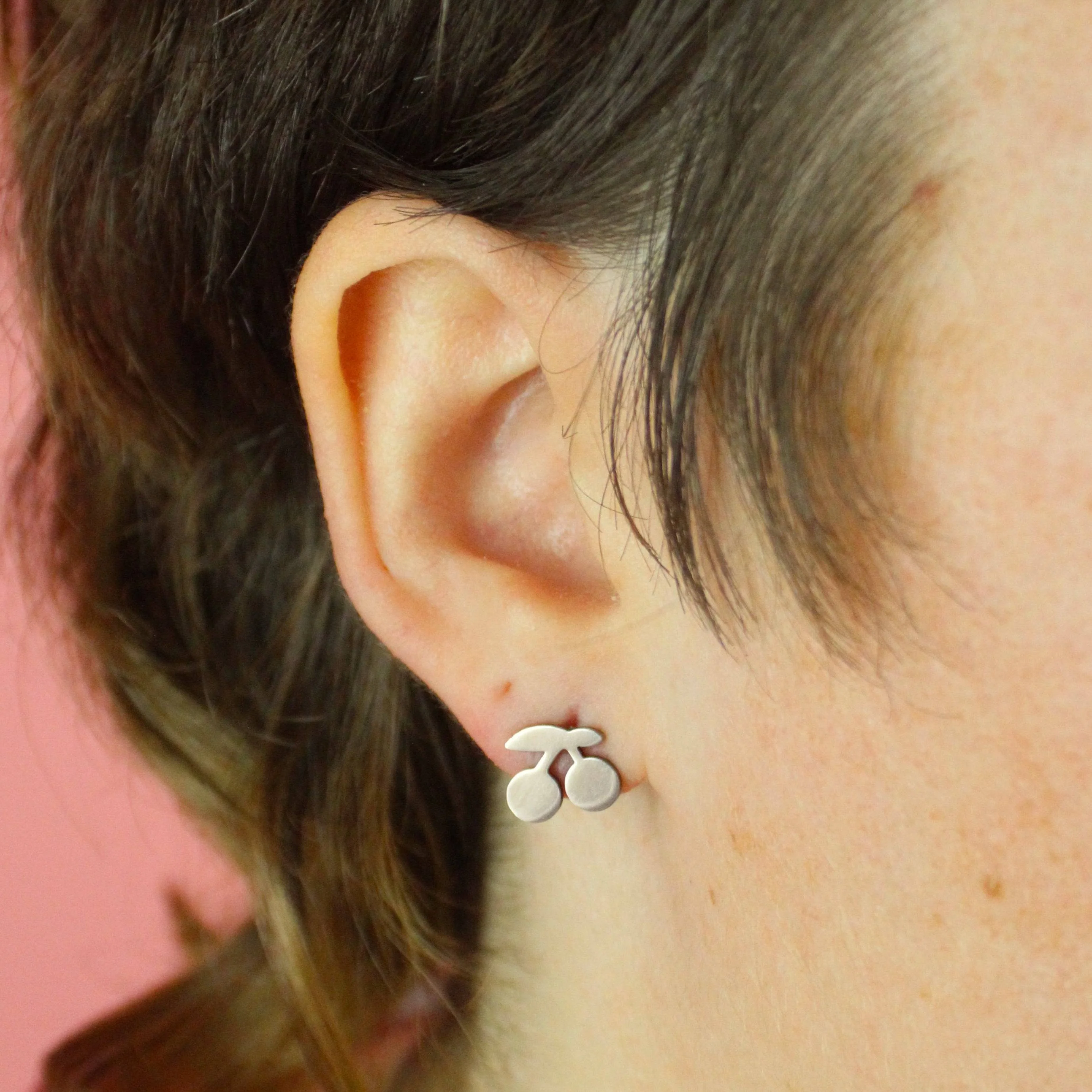Cherry Stud Earrings - Image 4