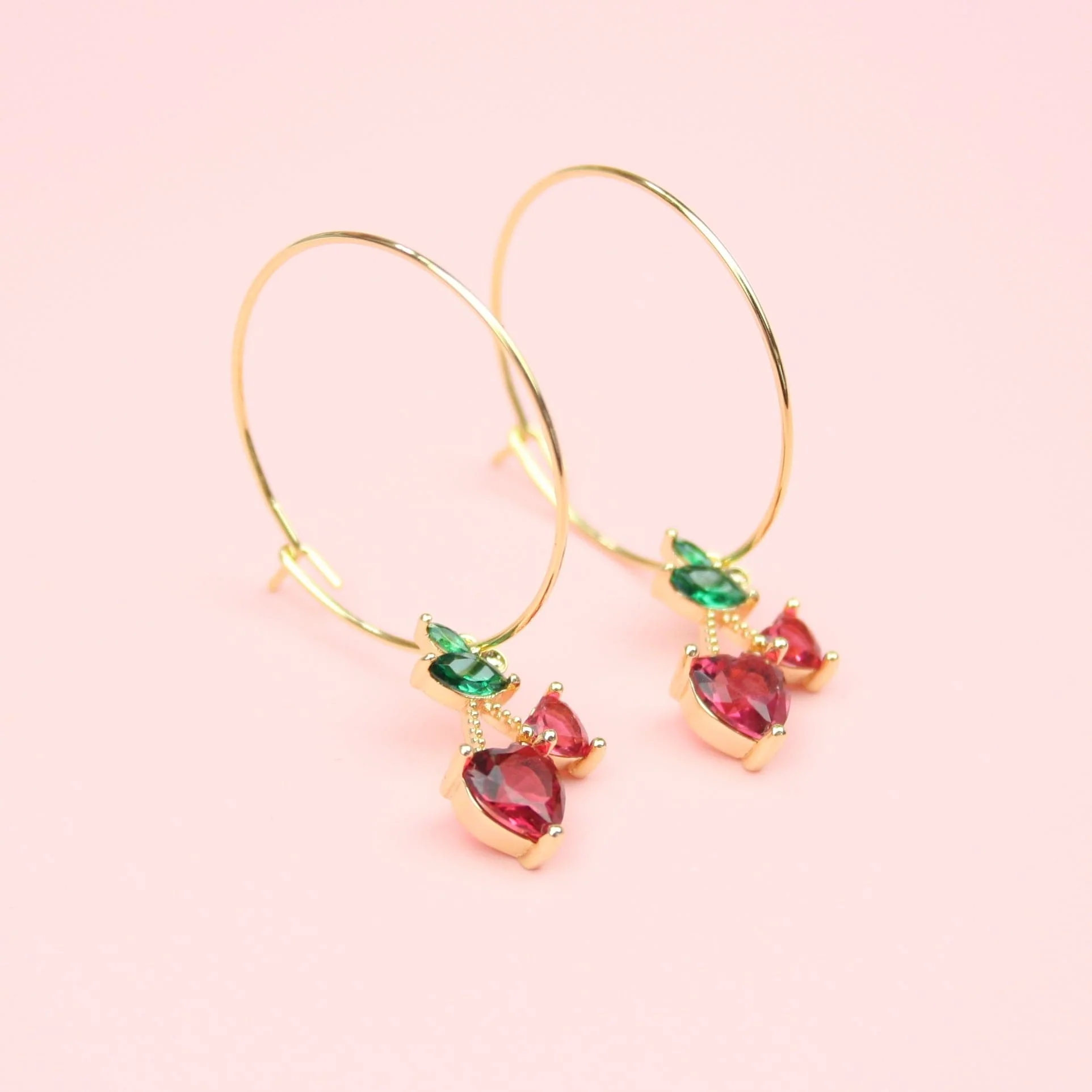 Cherry Sweet Hoop Earrings - Image 3