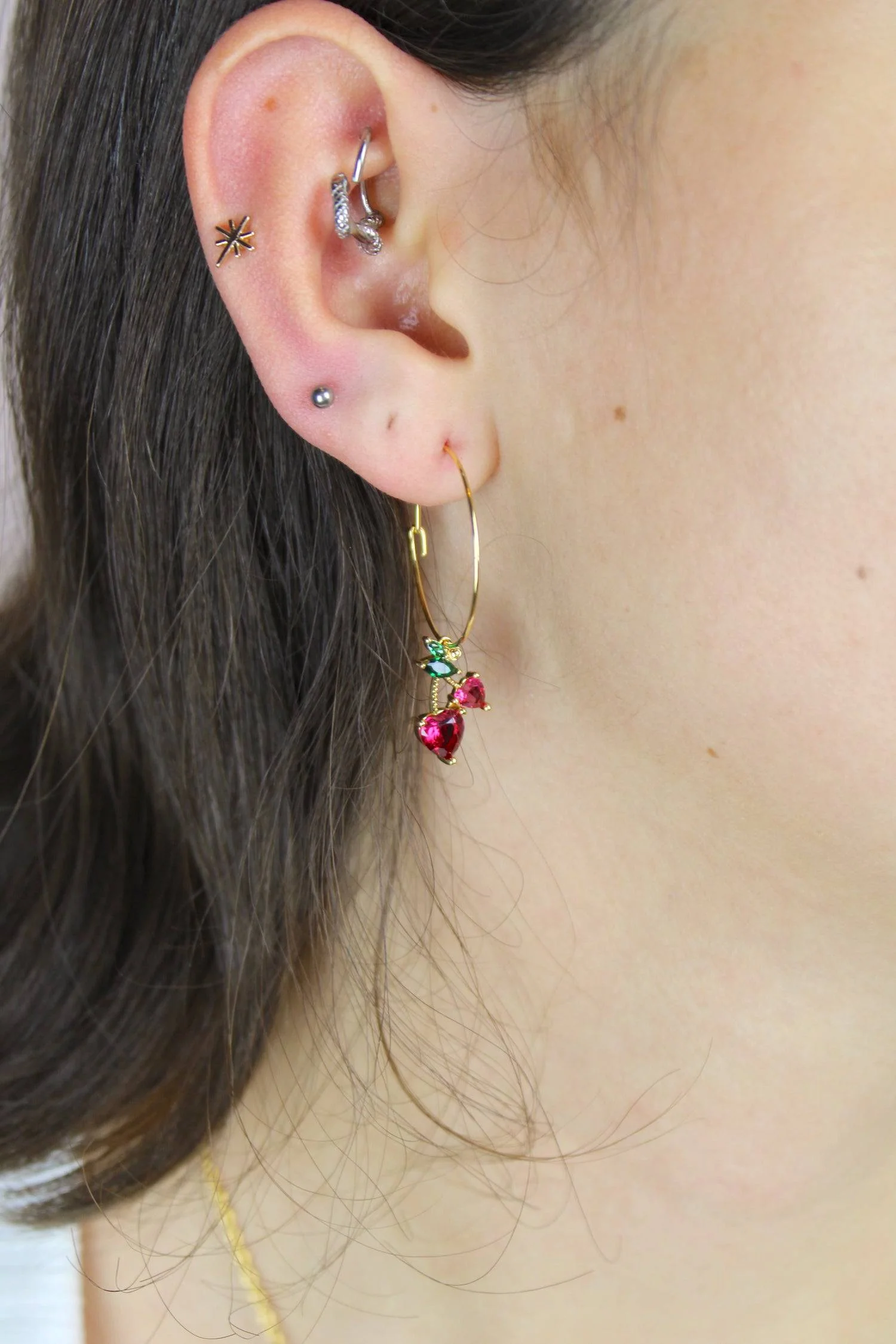 Cherry Sweet Hoop Earrings - Image 4