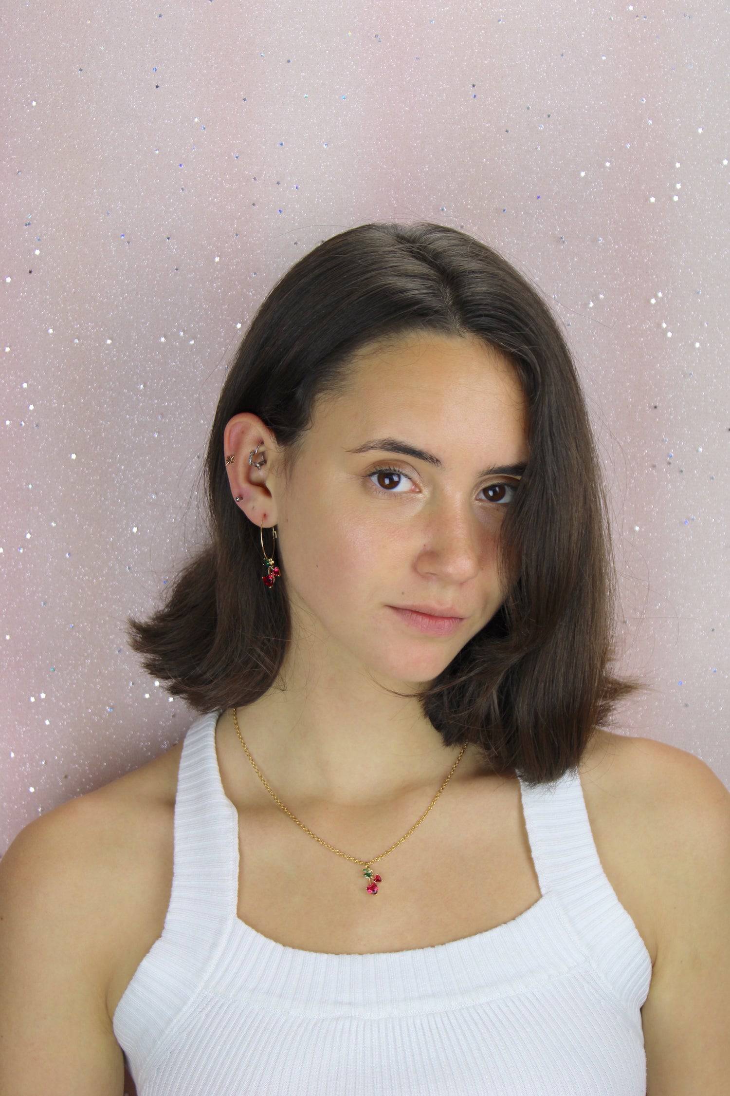 Cherry Sweet Hoop Earrings - Image 6