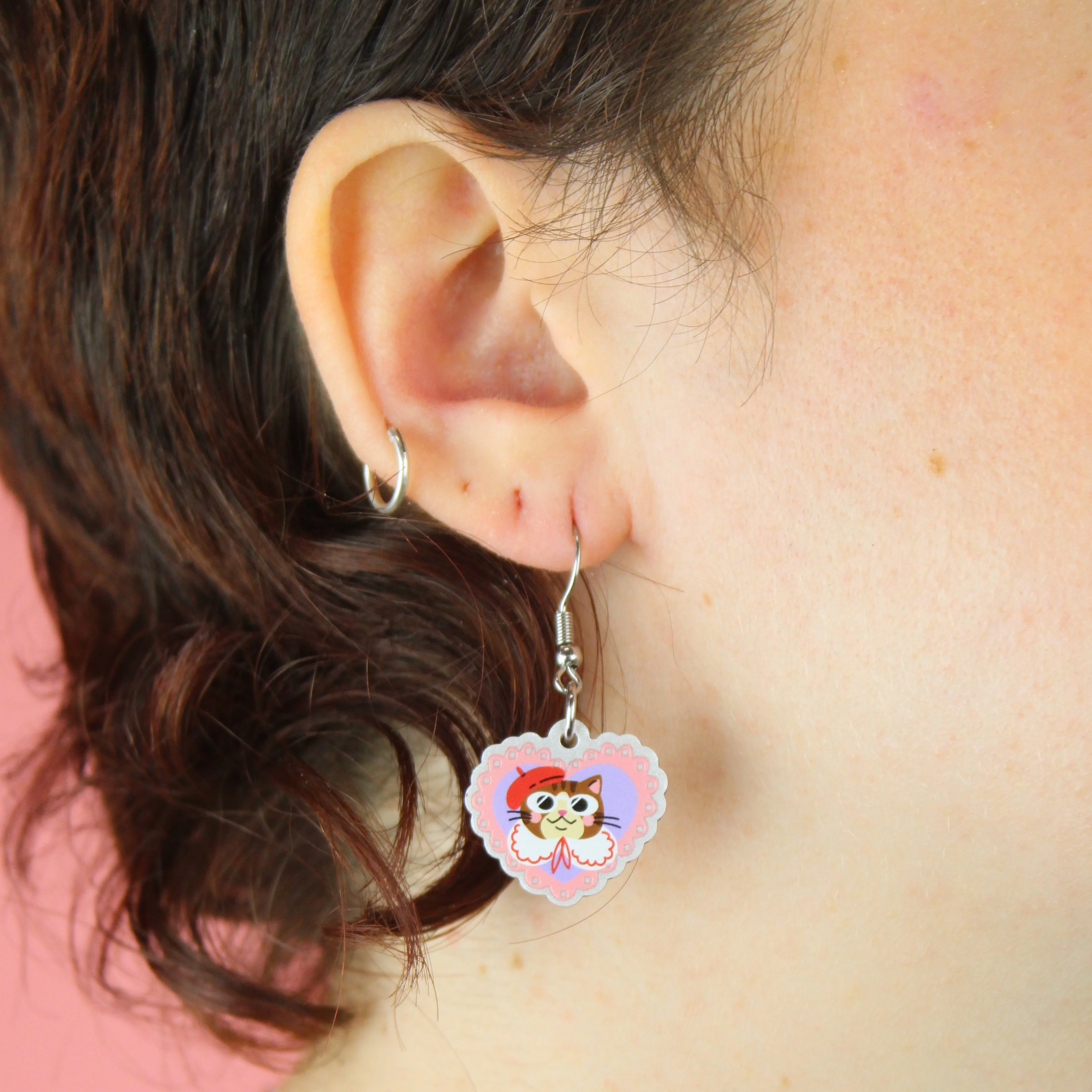 Chic Cat Earrings - Image 2
