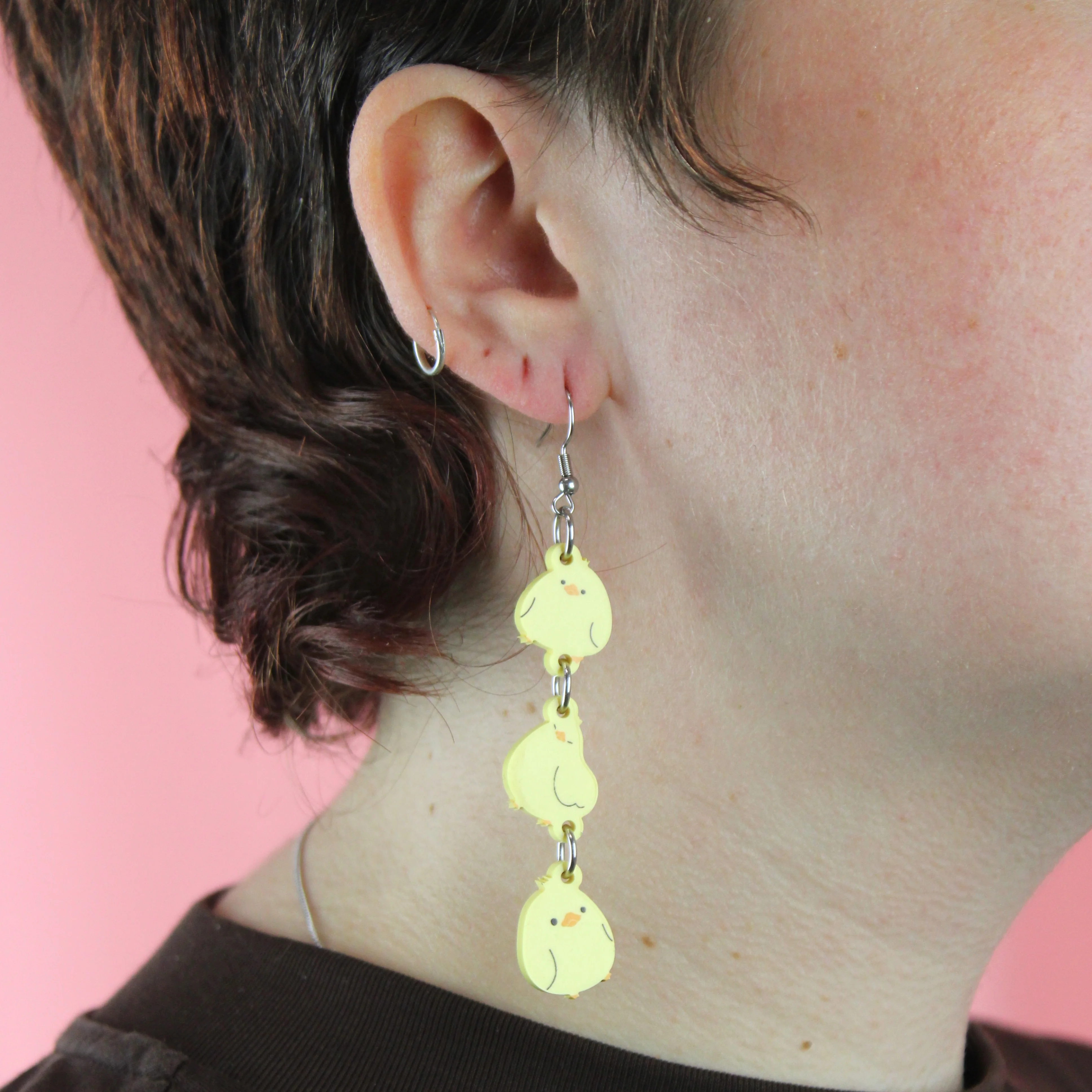 Chick, Chick, Chicken Earrings - Image 2