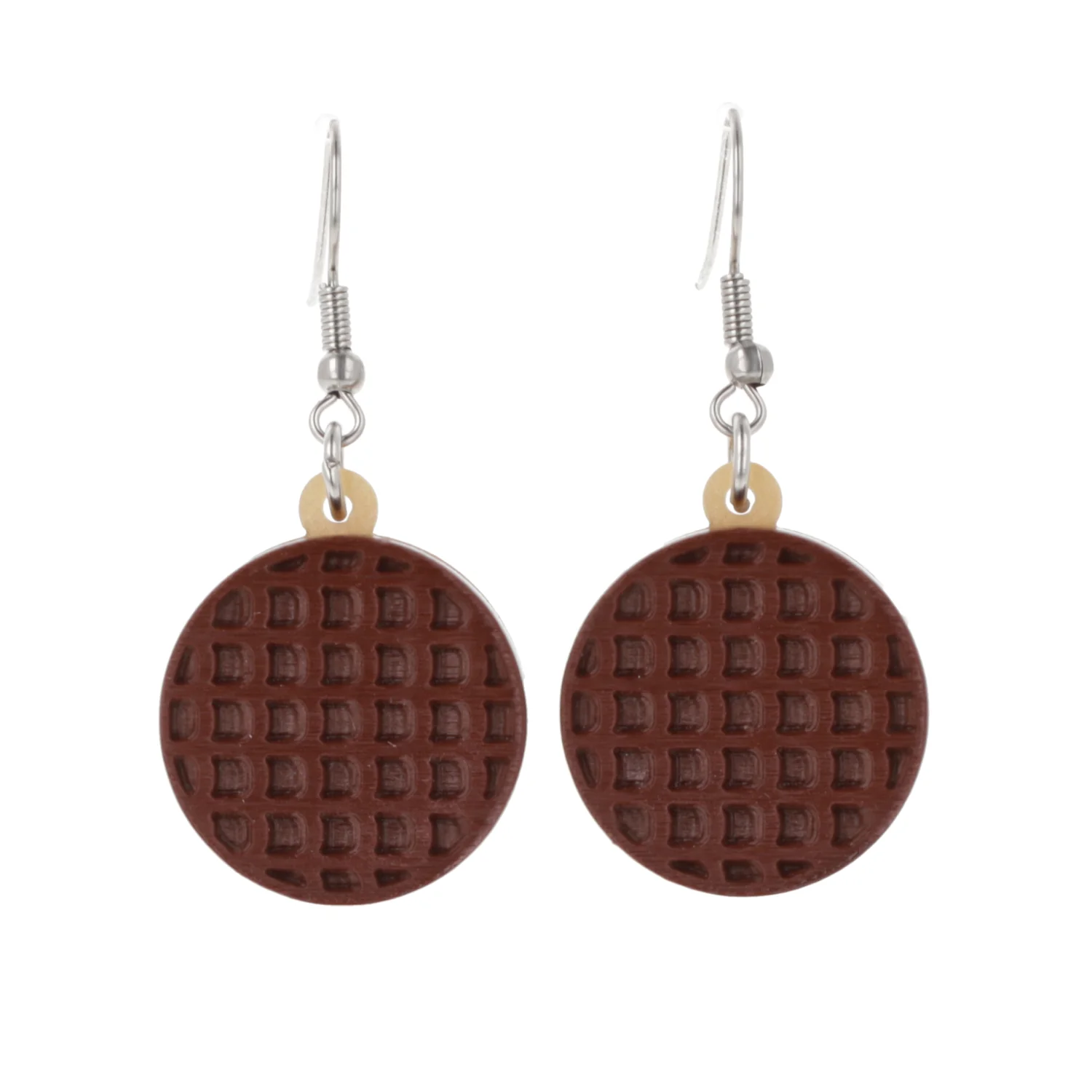 Chocolate Digestive Biscuit Earrings - Image 6