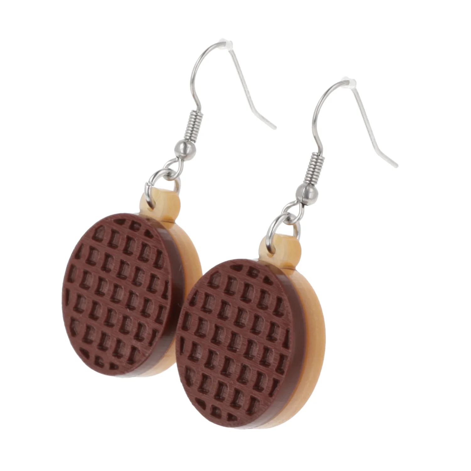 Chocolate Digestive Biscuit Earrings - Image 7