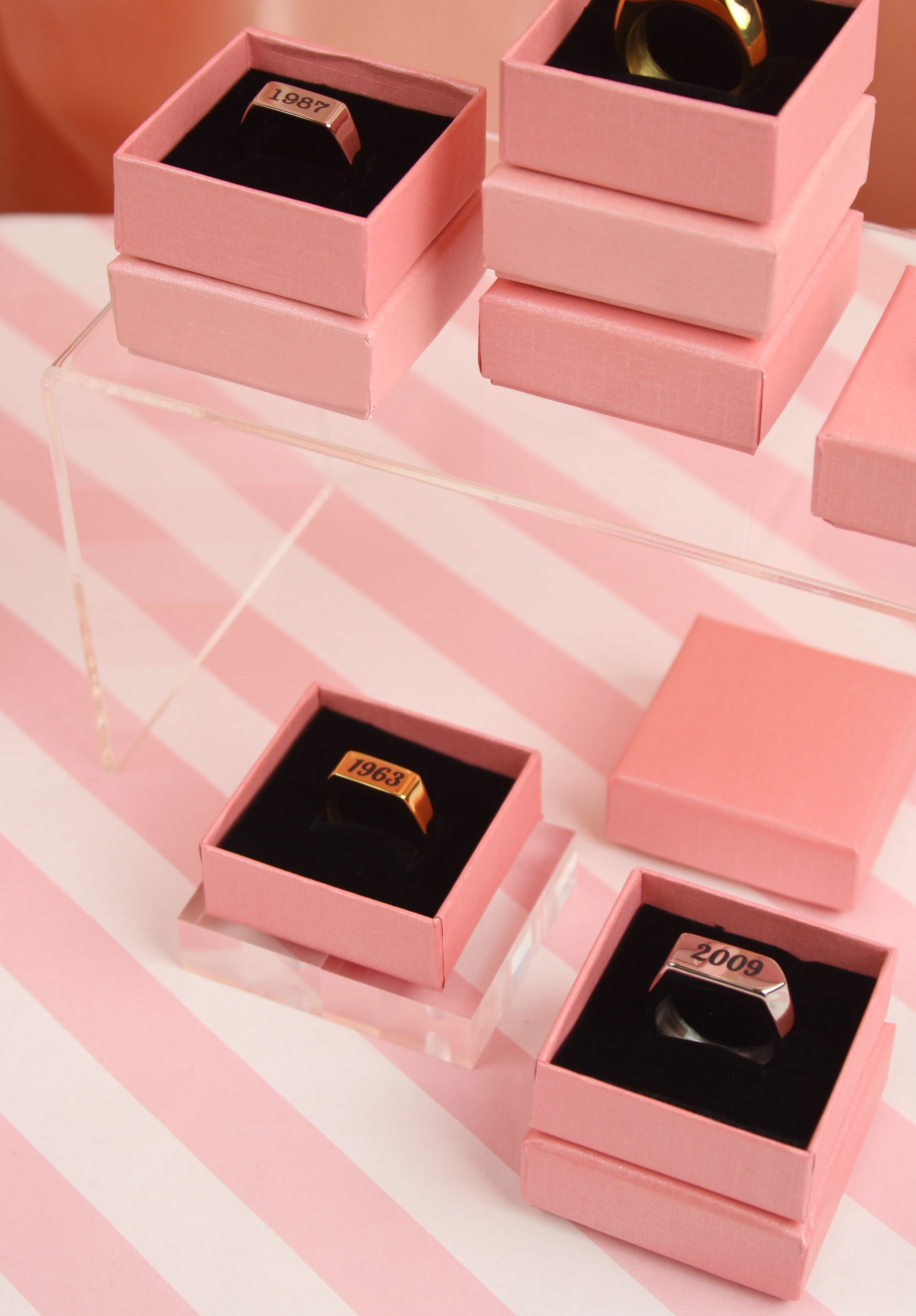 Chunky Customisable Birth Year Ring - Image 5
