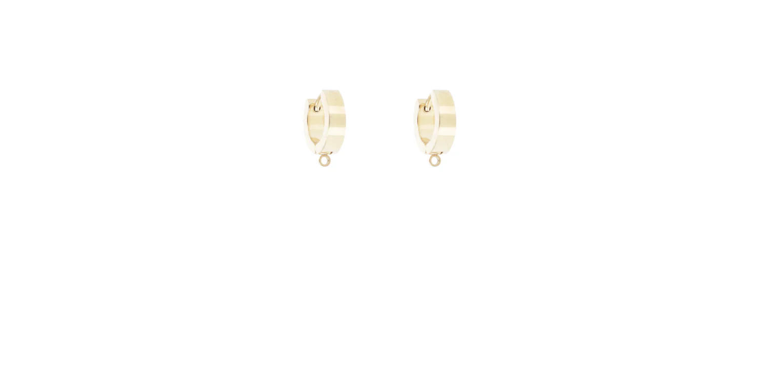 Chunky Huggie Hoops (Gold Plated)