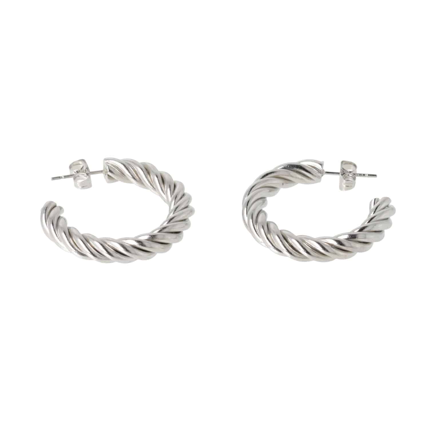 Chunky Tidal Hoop Earrings - Image 7