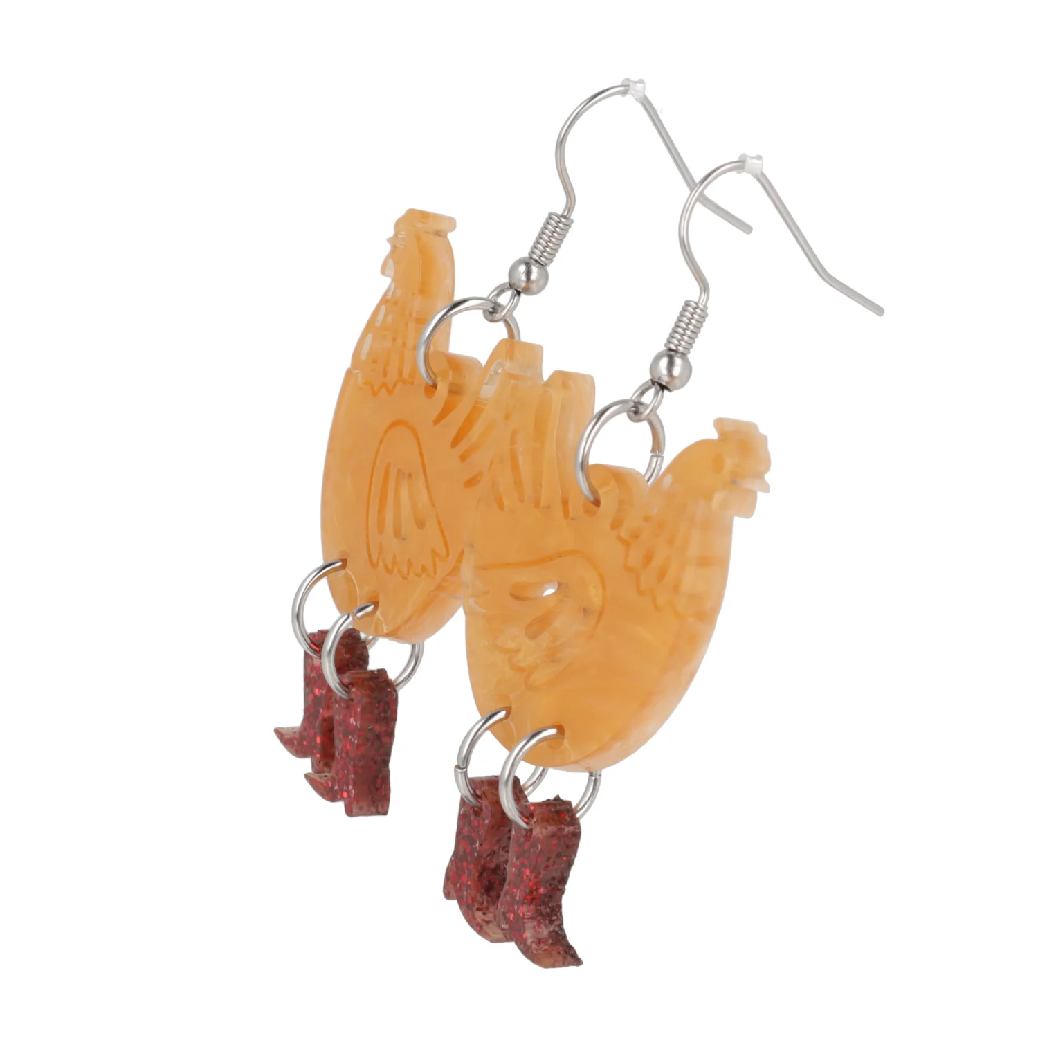 Cinnamon Chick Magnet Chicken Earrings - Image 11
