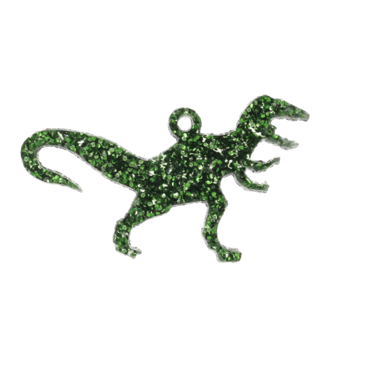 Classic Jurassic Glitter T-Rex Charm