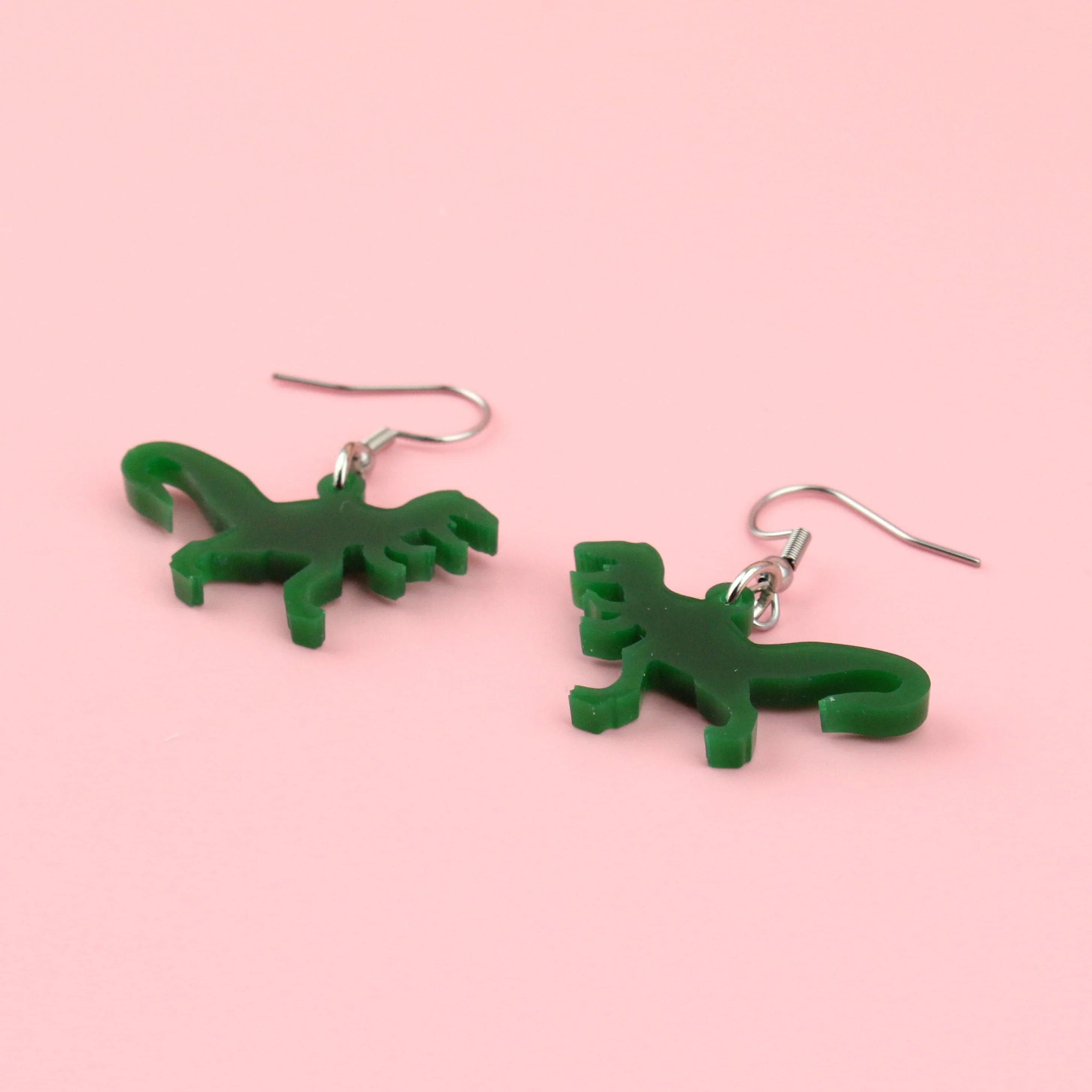 Classic Jurassic T-Rex Earrings - Image 2