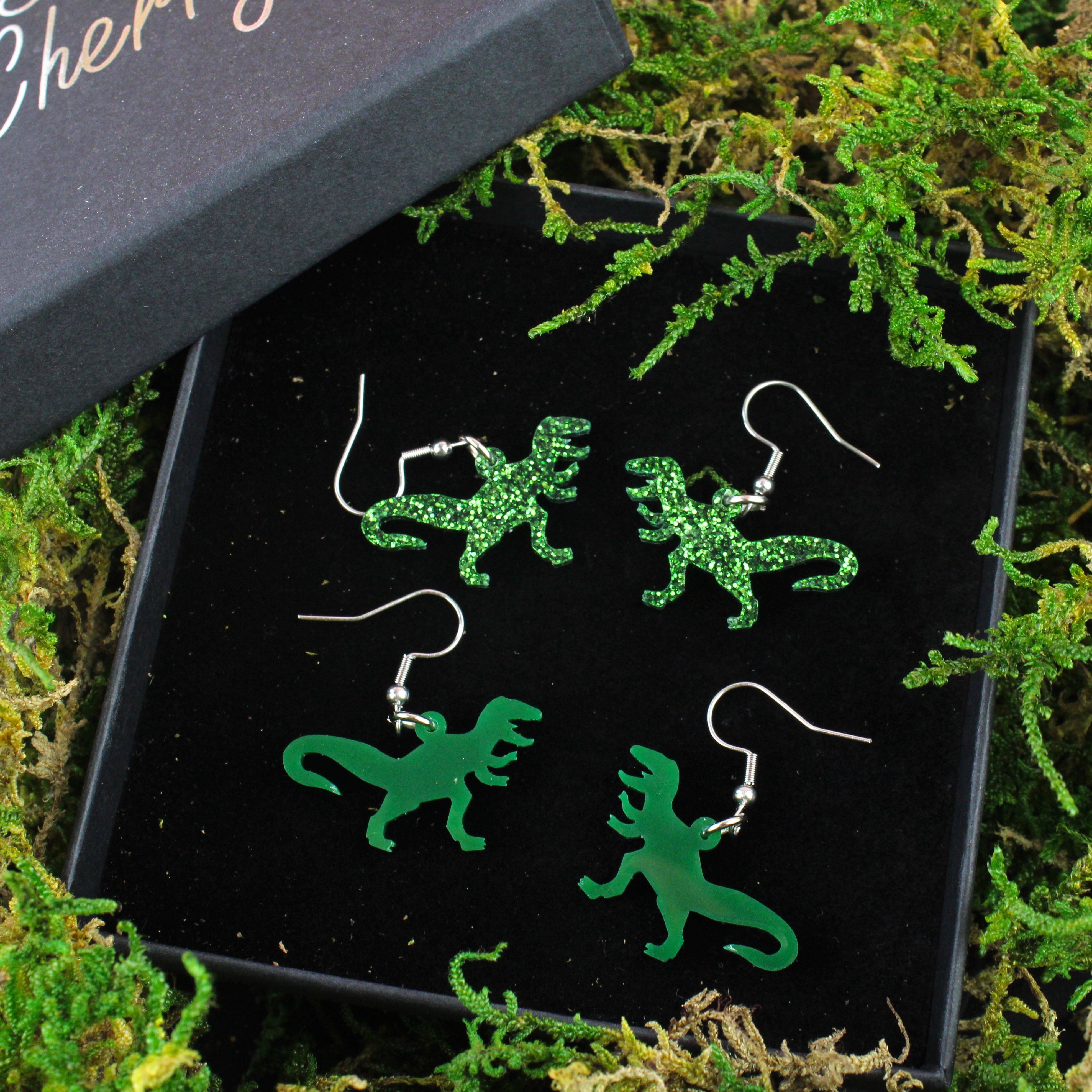 Classic Jurassic T-Rex Earrings - Image 3