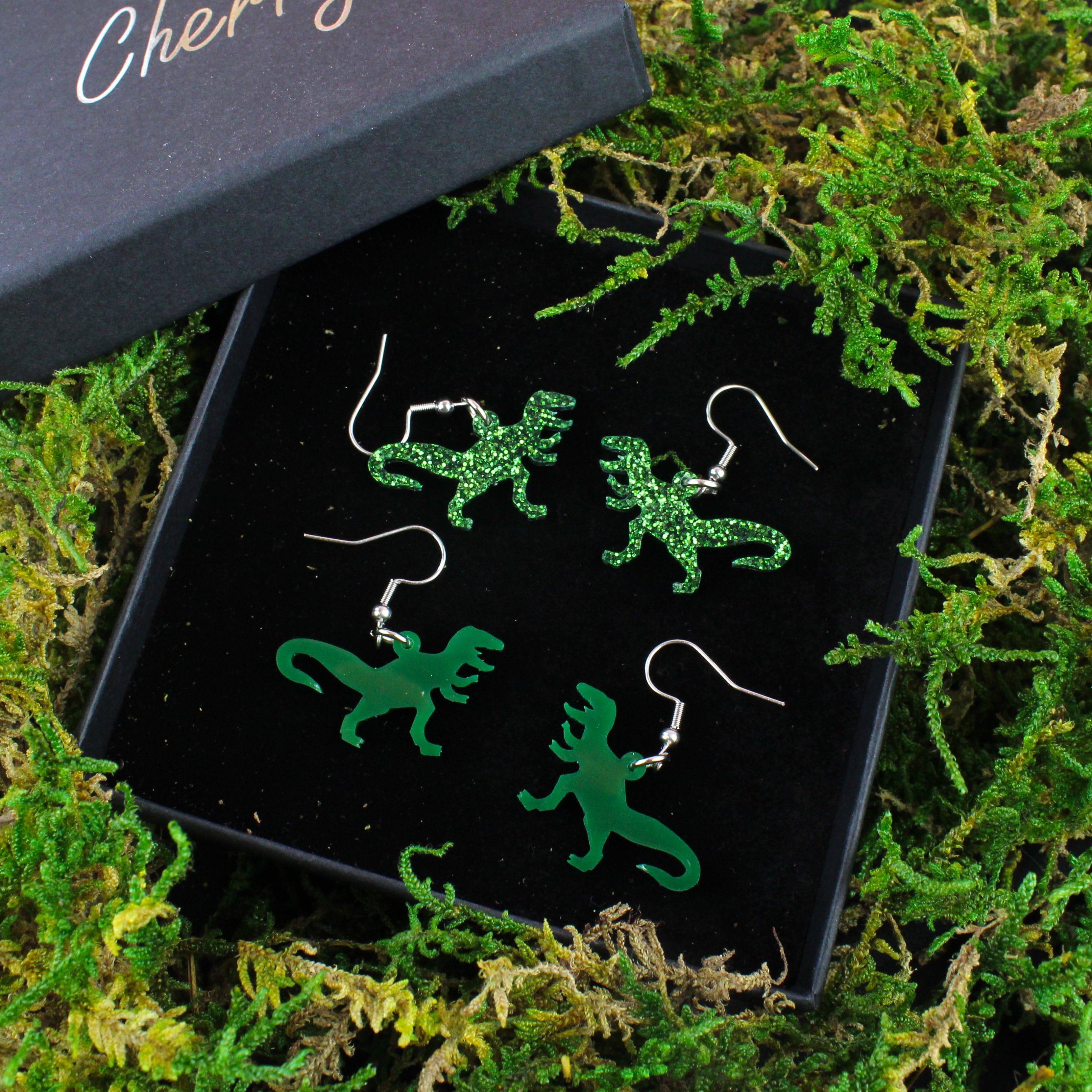 Classic Jurassic T-Rex Earrings - Image 4