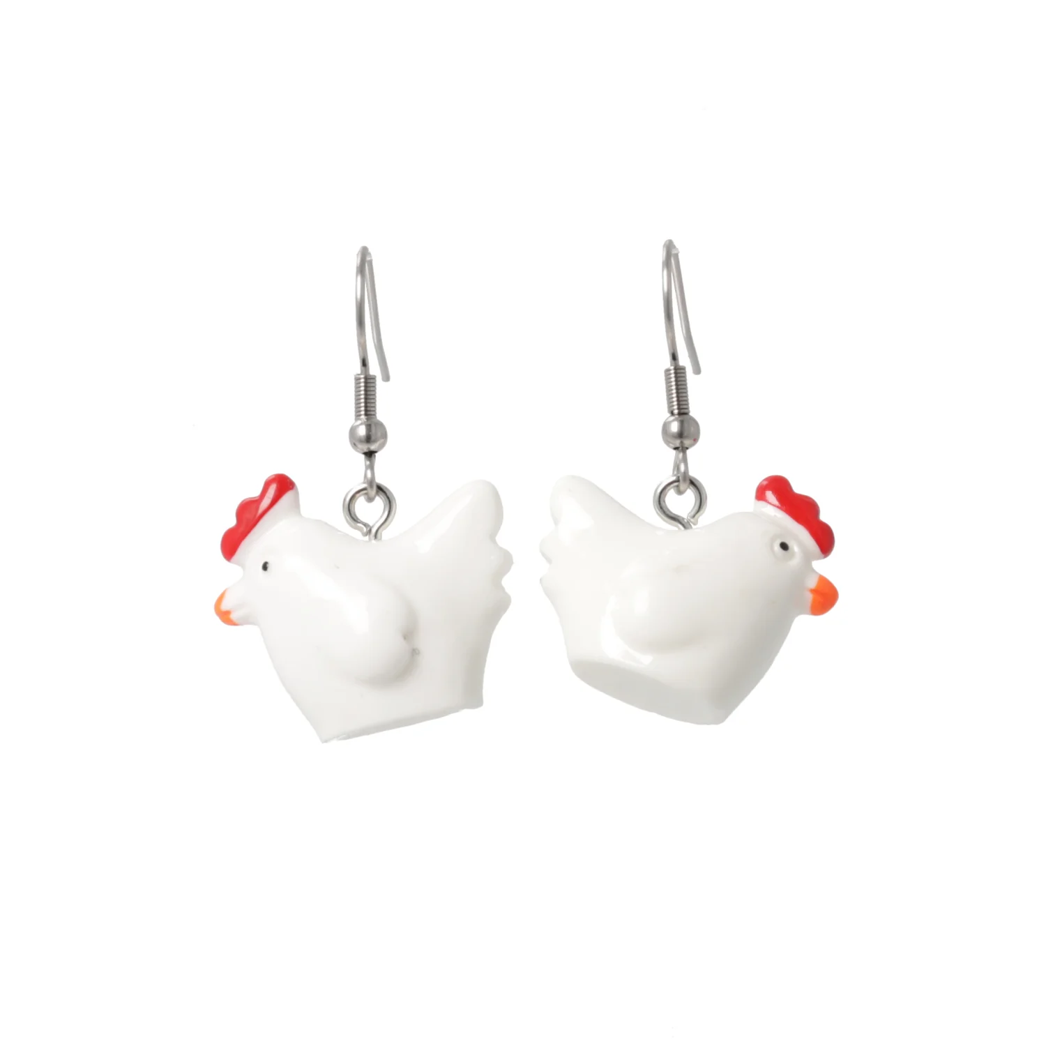 Cock-A-Doodle Chicken Earrings - Image 6