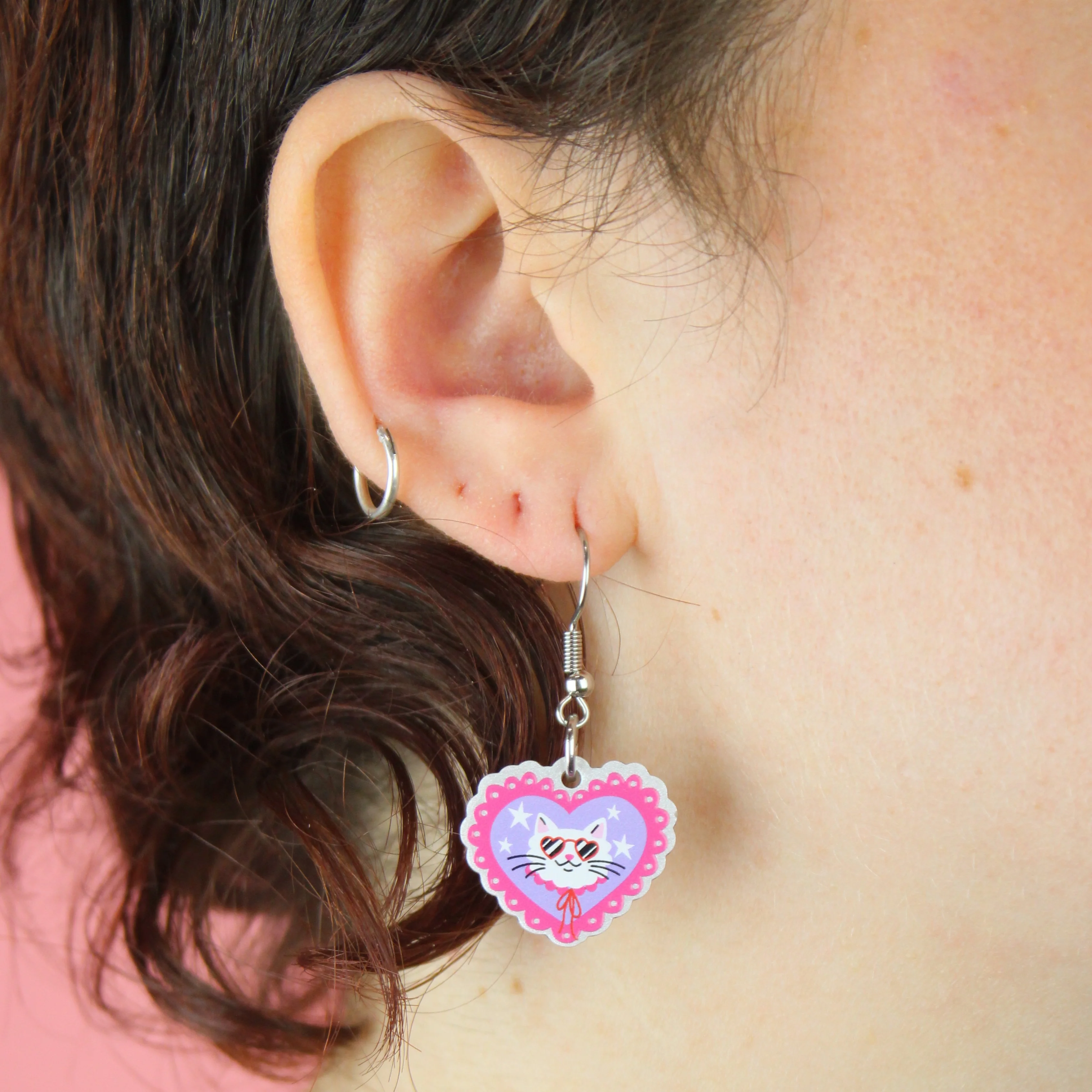 Cool Cat Earrings - Image 2