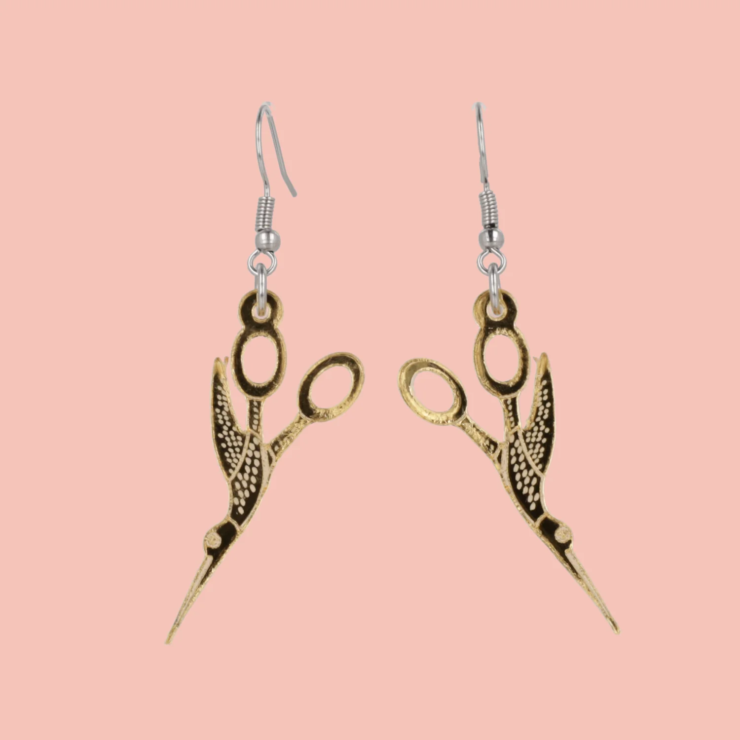 Crane Sewing Scissors Earrings - Image 2