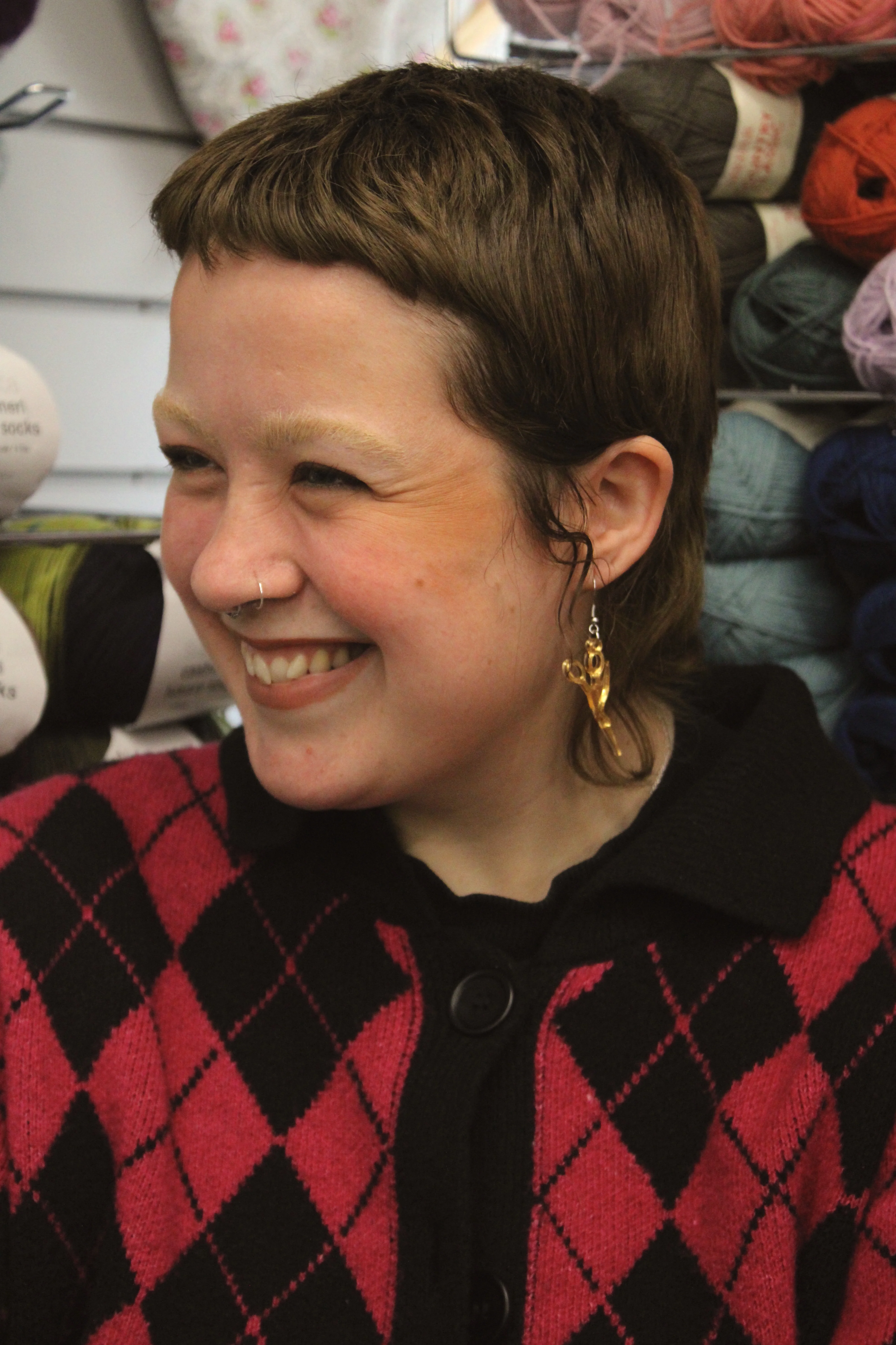 Crane Sewing Scissors Earrings - Image 5