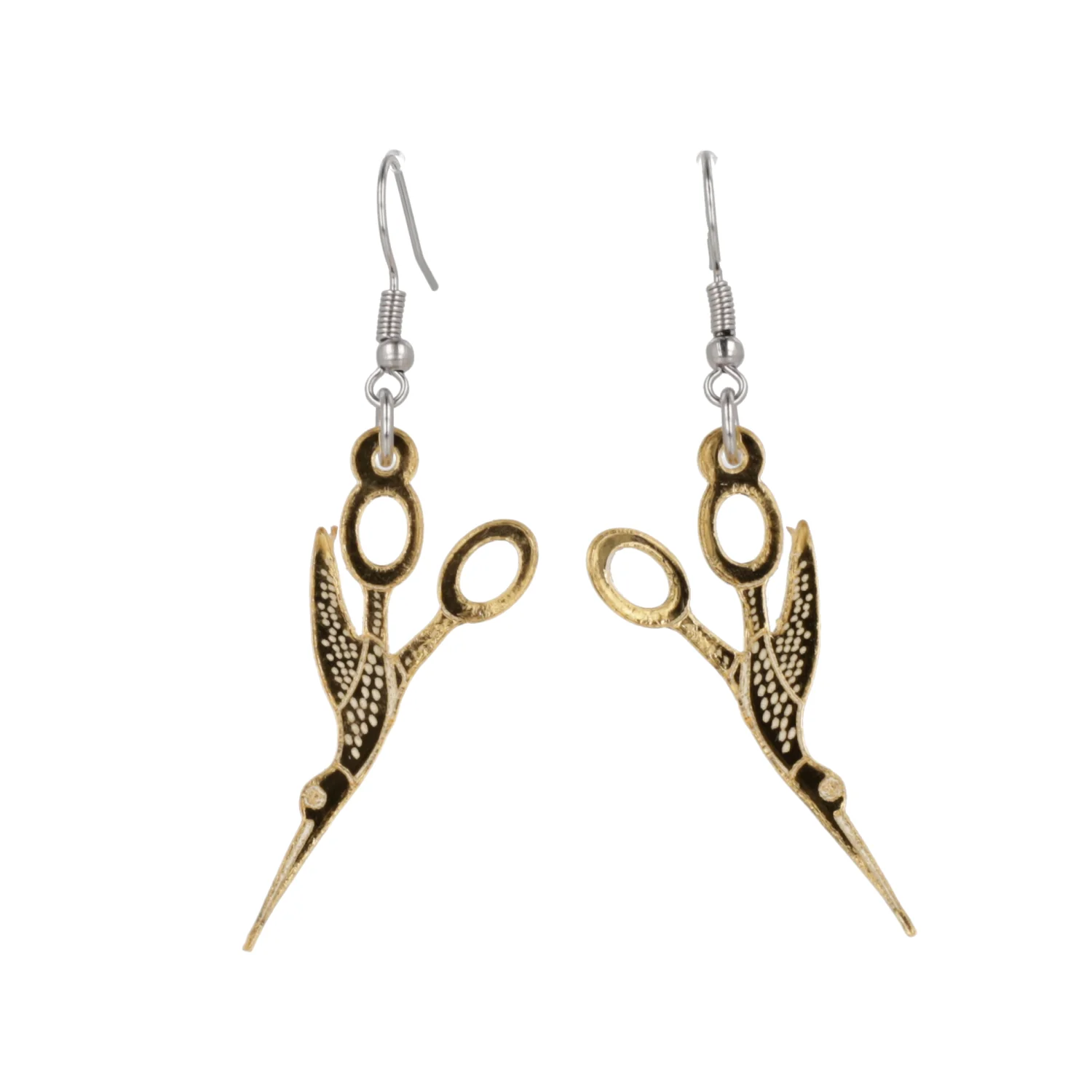 Crane Sewing Scissors Earrings - Image 7
