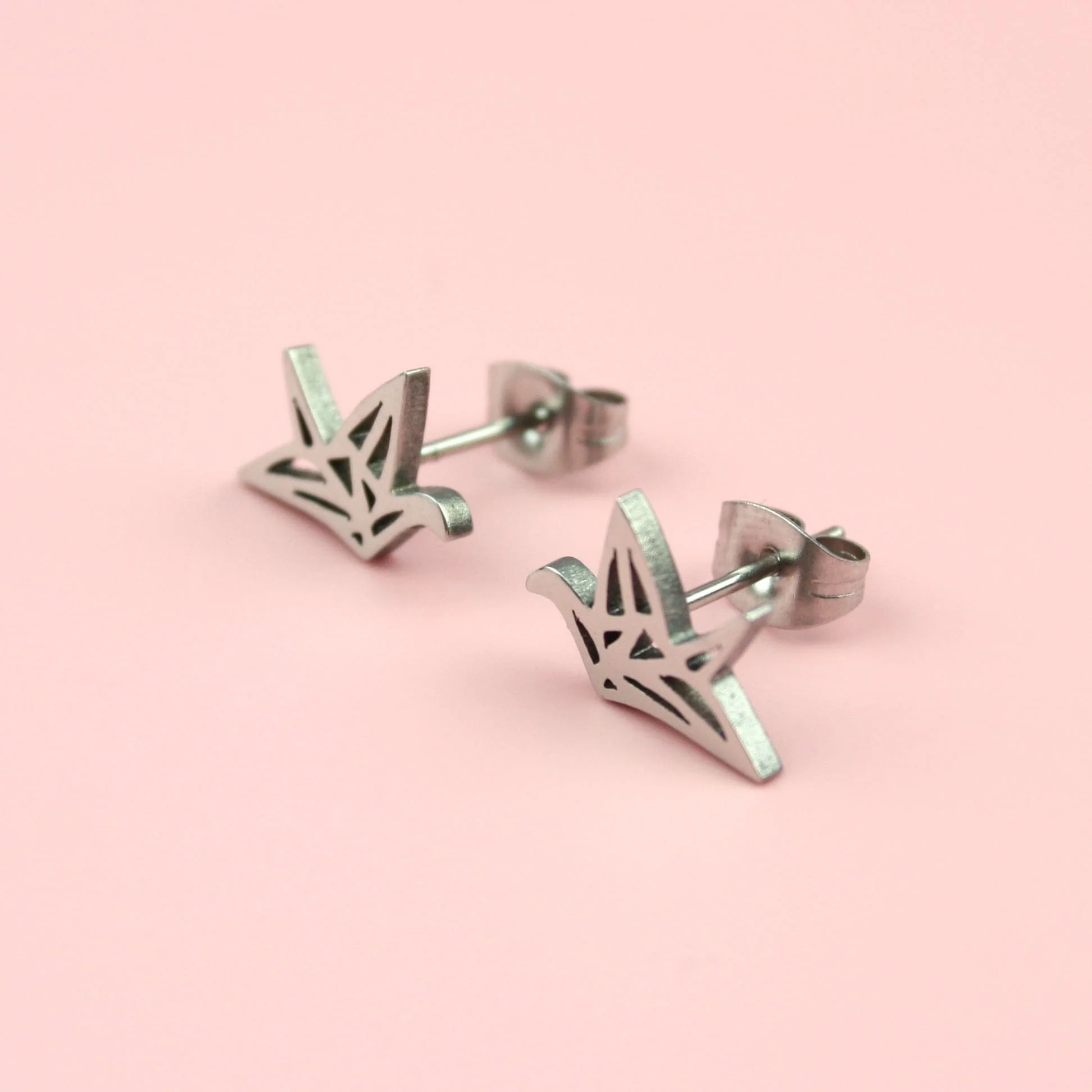 Crane Stud Earrings - Image 3