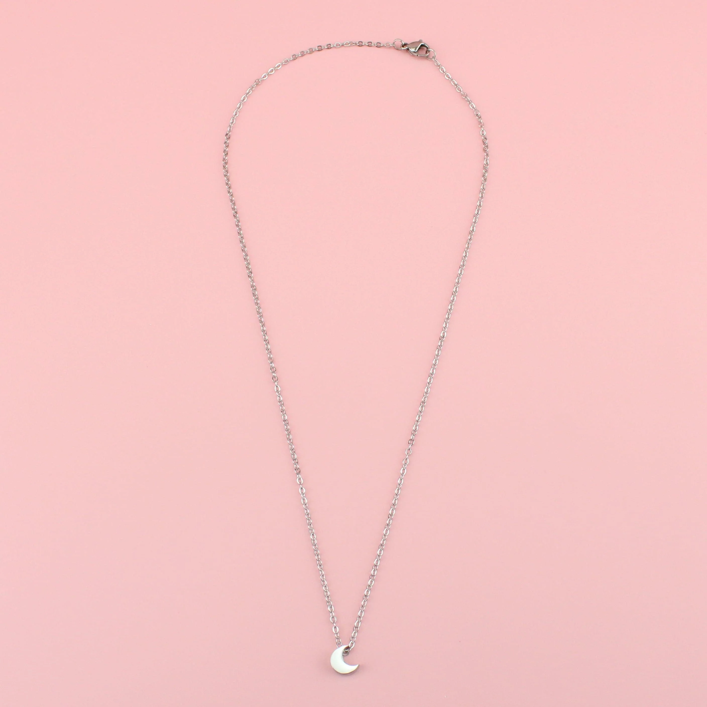 Crescent Moon Charm Necklace - Image 4