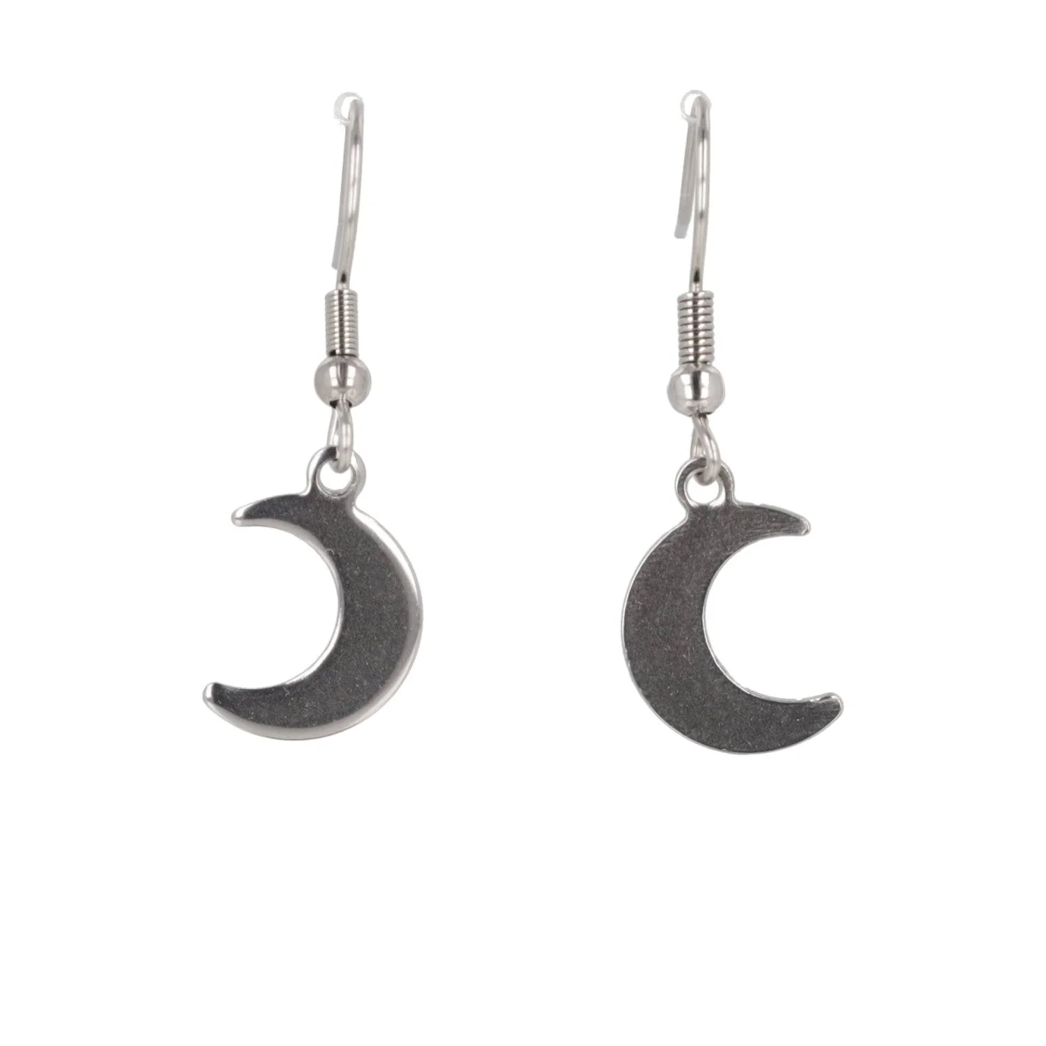 Crescent Moon Drop Earrings - Image 3