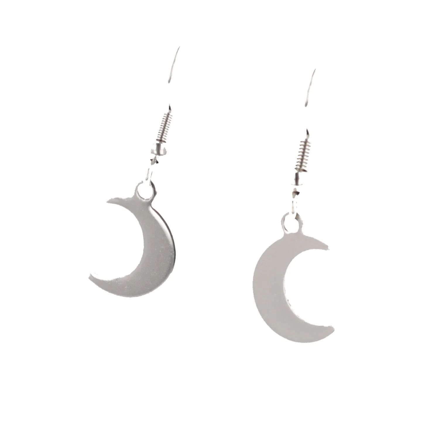 Crescent Moon Drop Earrings - Image 4