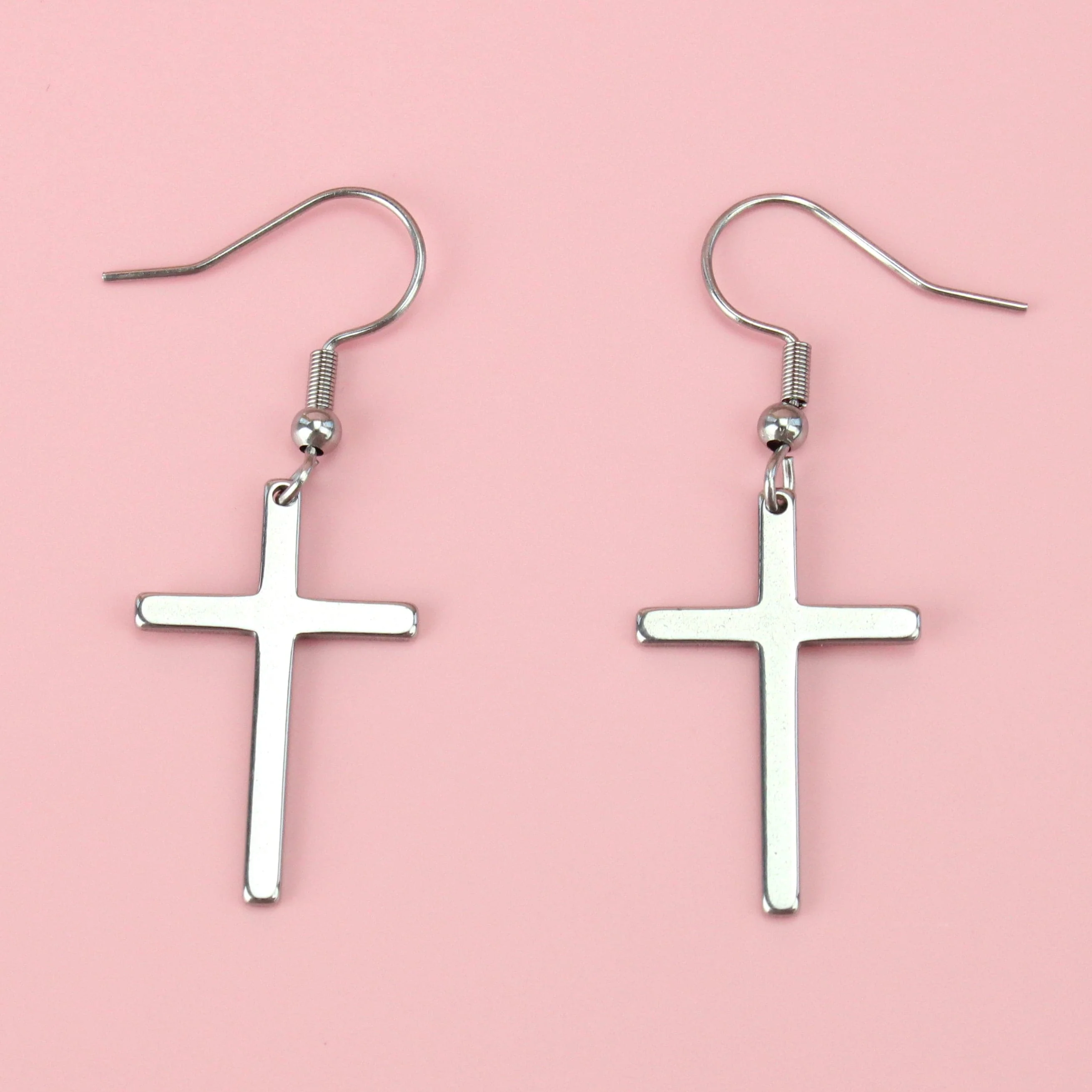 Cross Drop Earrings - Image 3