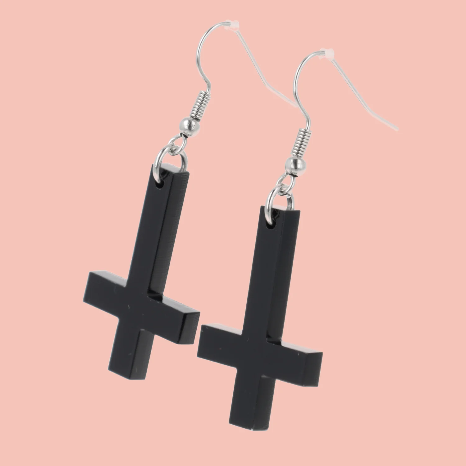 Cross of Saint Peter Earrings - Image 3