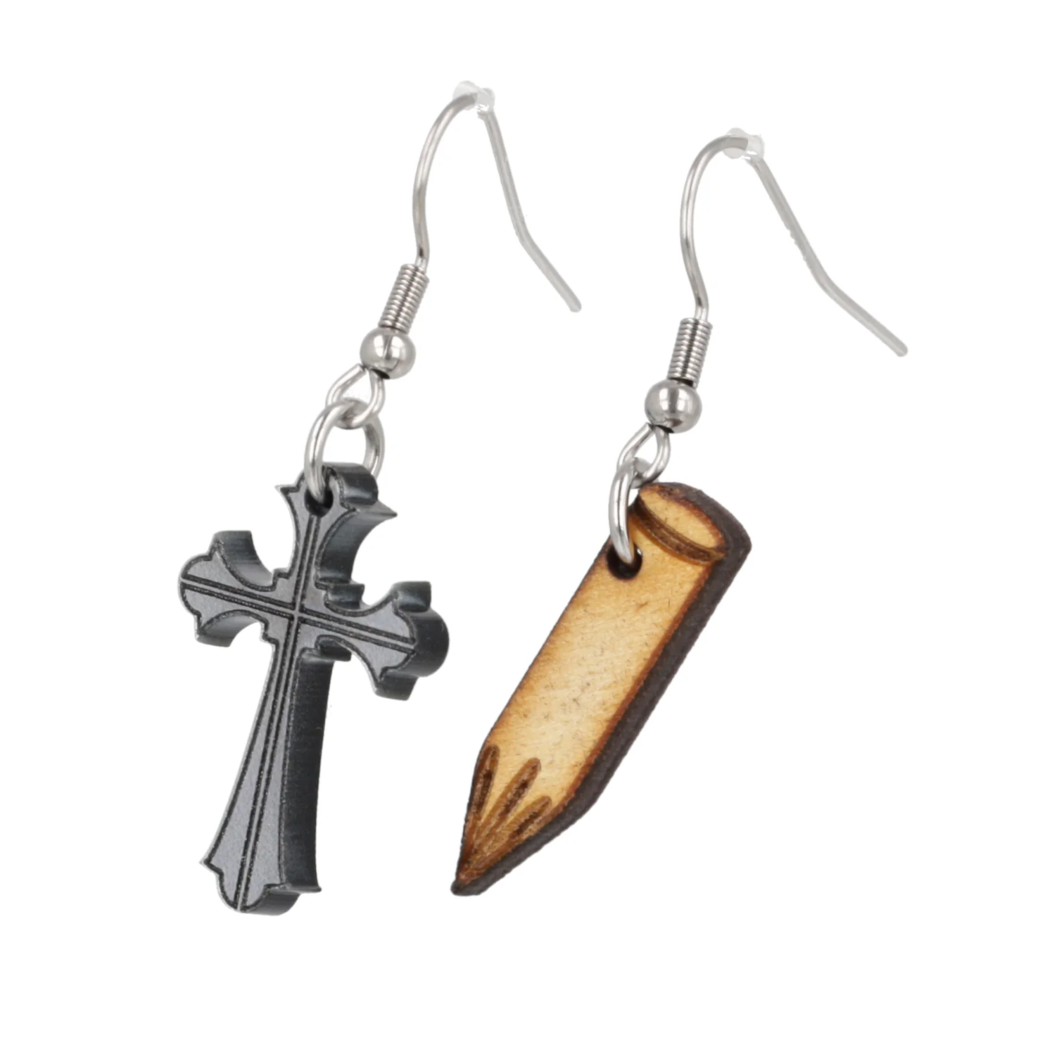 Cross & Stake Earrings - Image 6