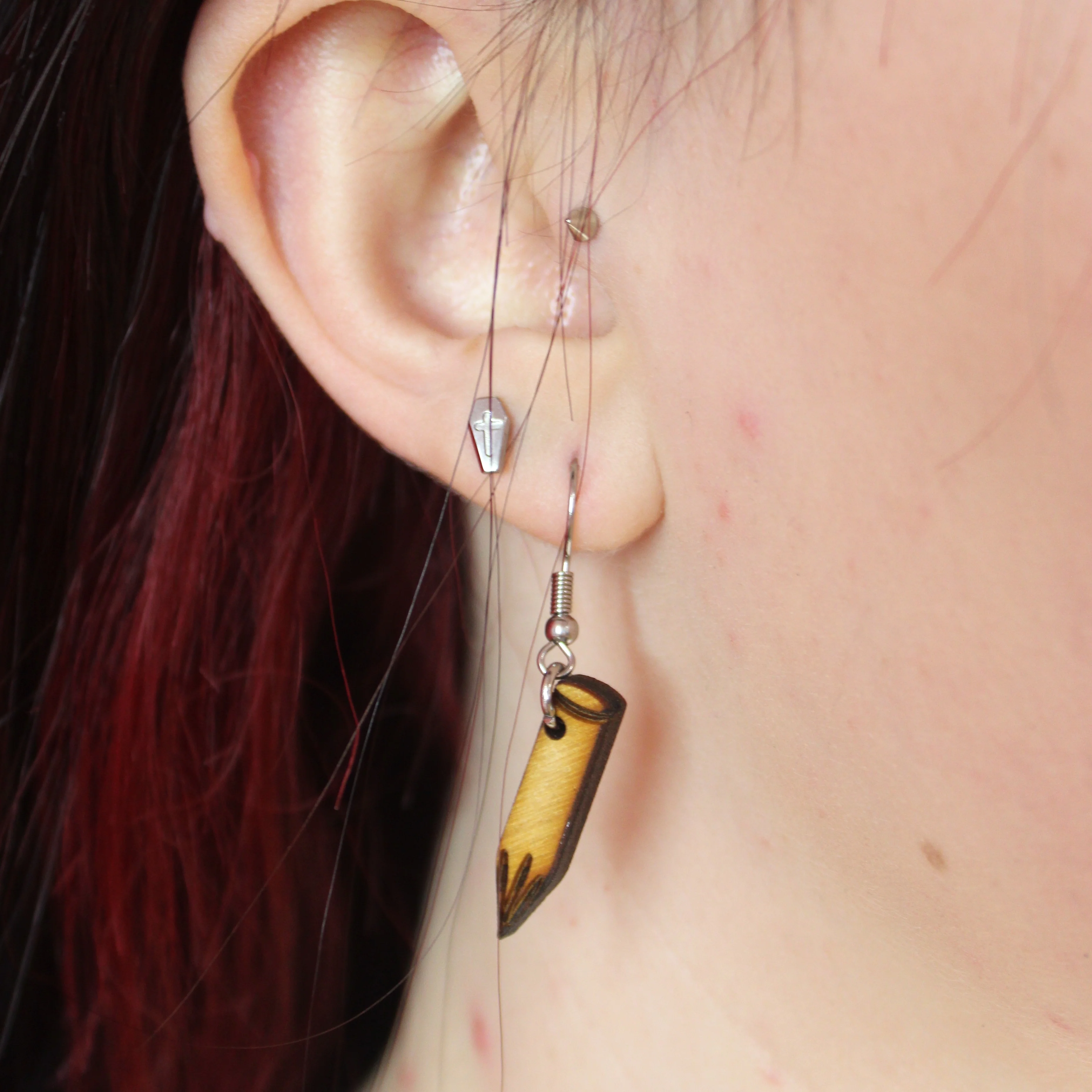 Cross & Stake Earrings - Image 7