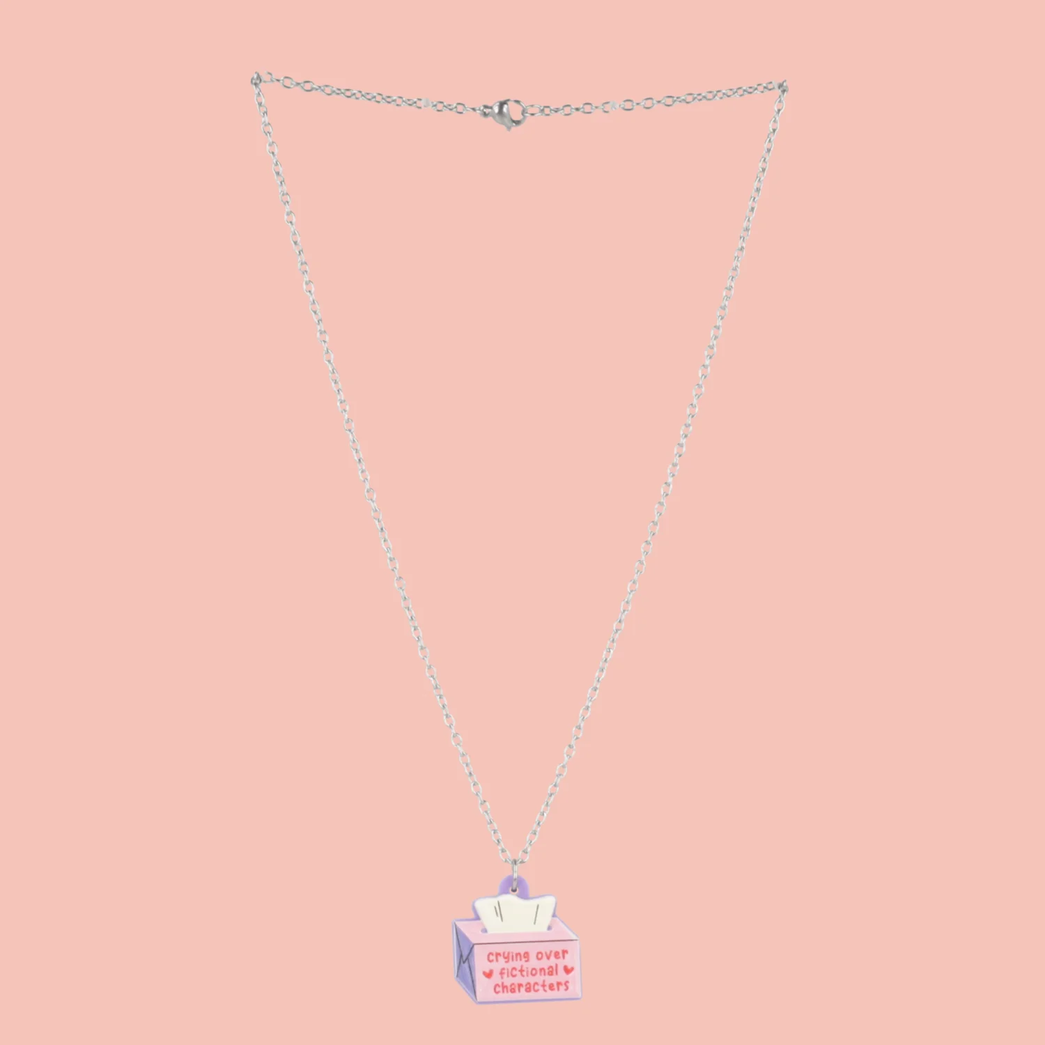 Crying Over Fictional Characters Necklace - Image 3