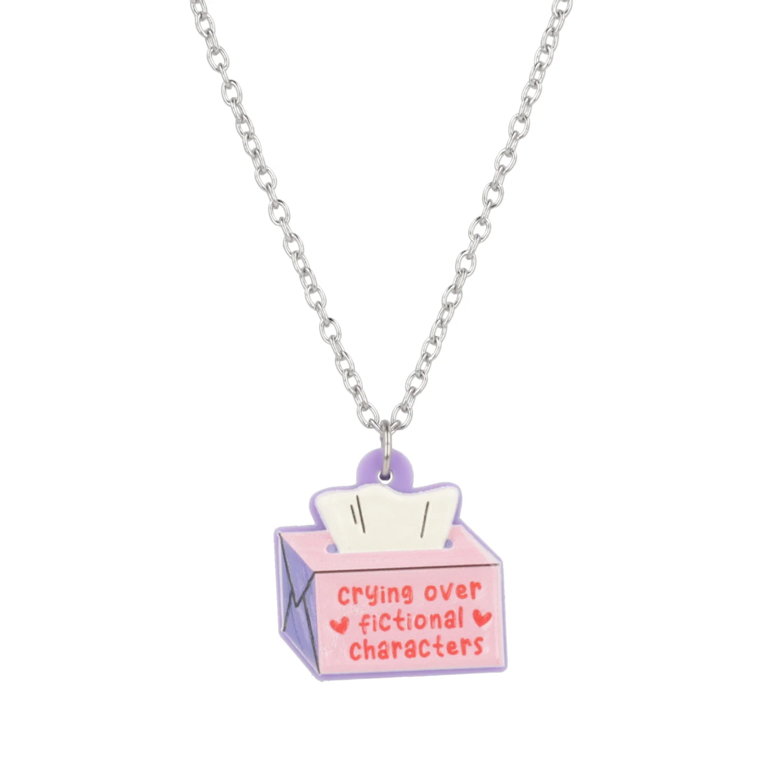 Crying Over Fictional Characters Necklace - Image 7