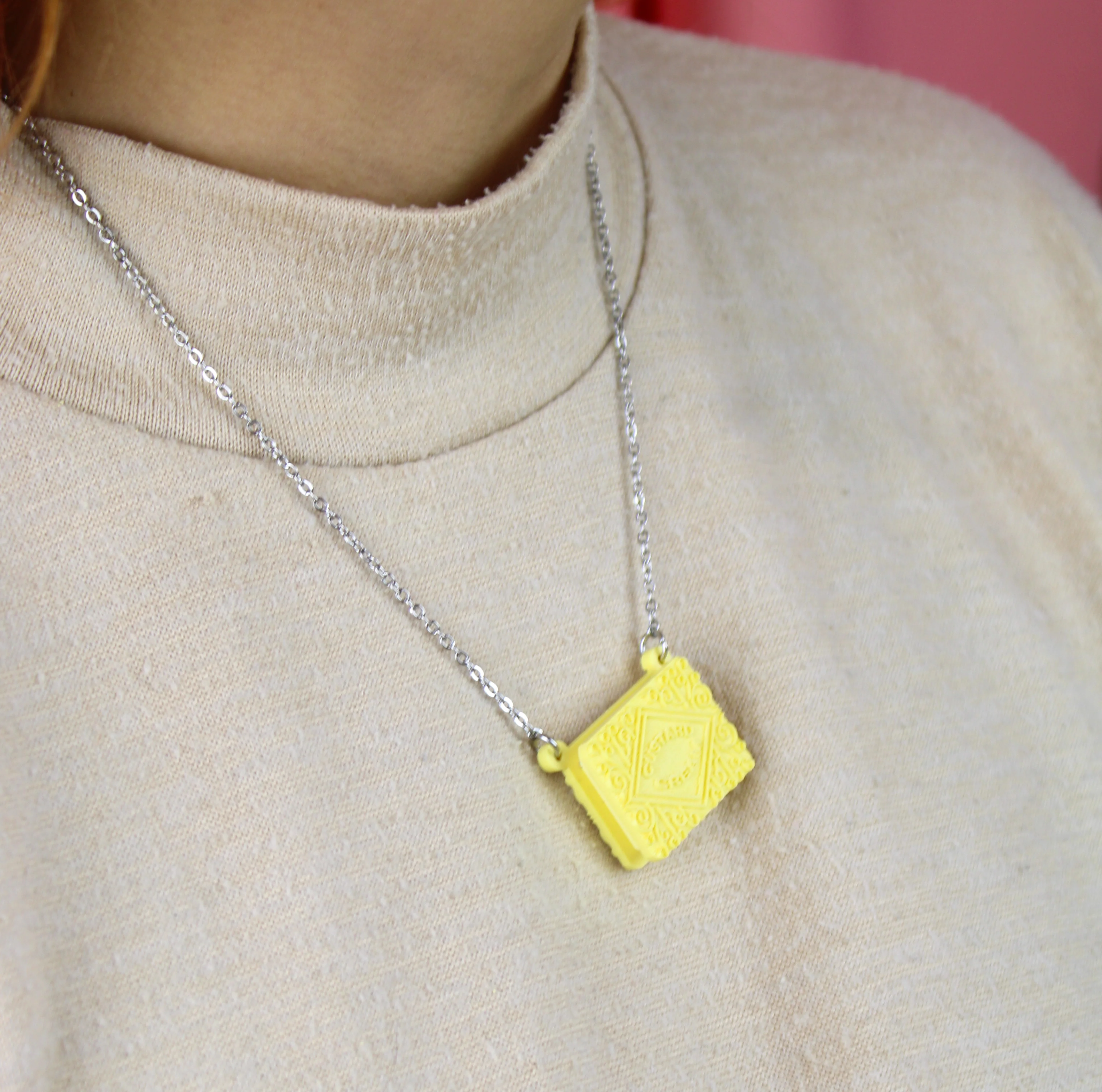 Custard Cream Biscuit Necklace - Image 6