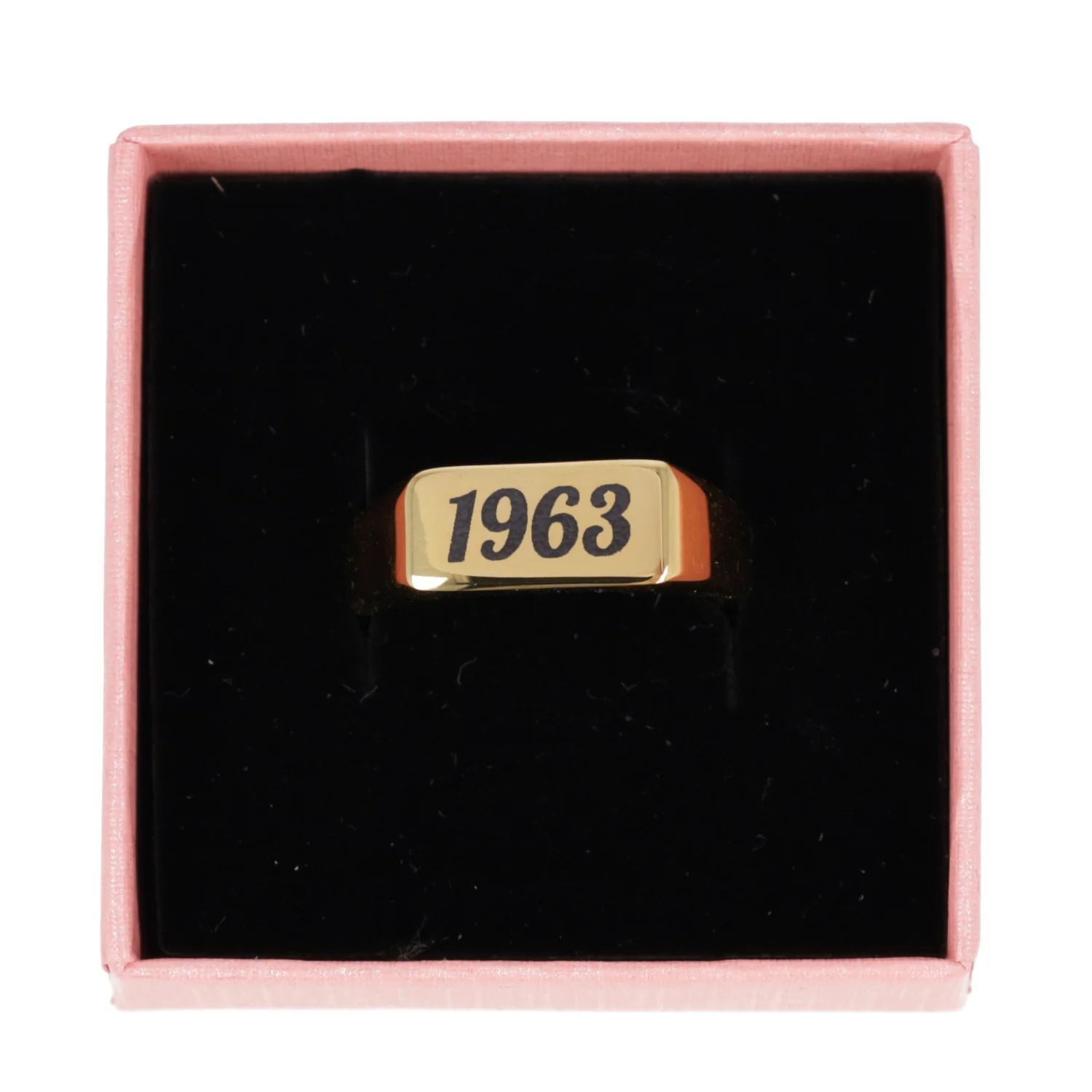 Customisable Birth Year Ring - Gold Plated - Image 6