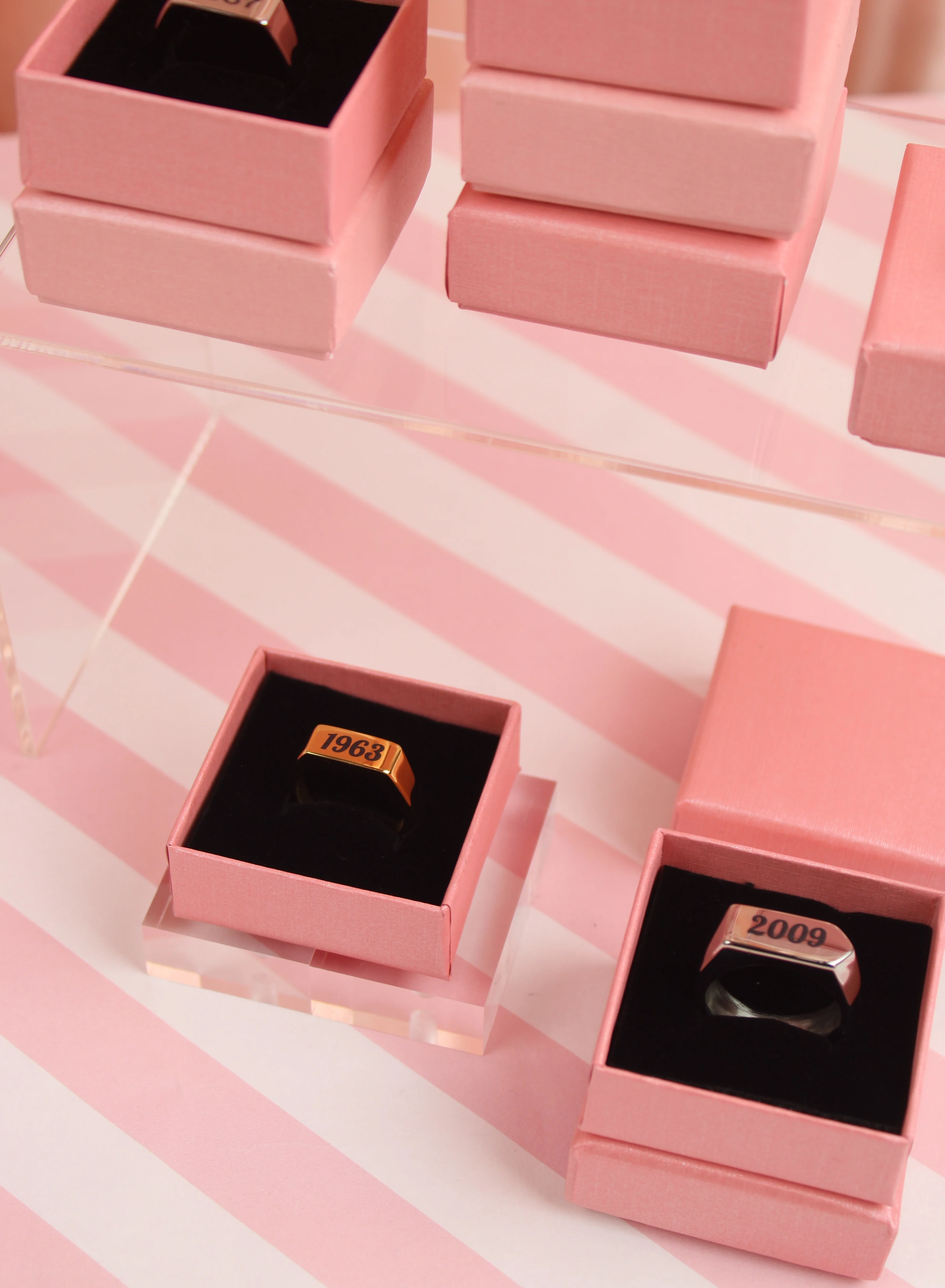 Customisable Birth Year Ring - Gold Plated - Image 7