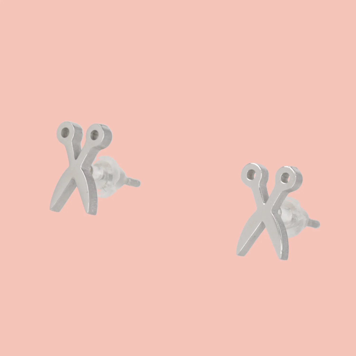 Cut It Out Scissor Stud Earrings - Image 2