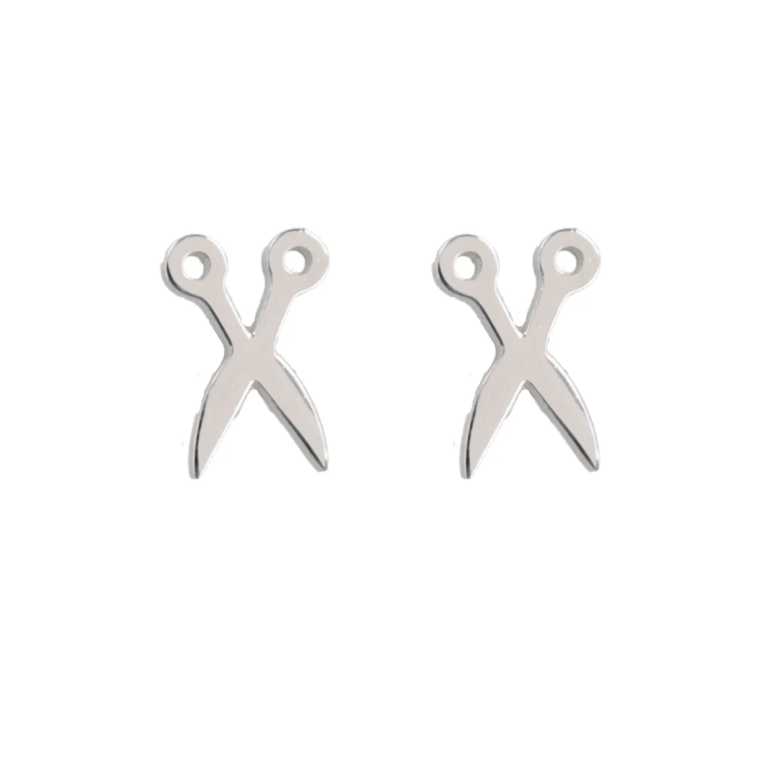 Cut It Out Scissor Stud Earrings - Image 3