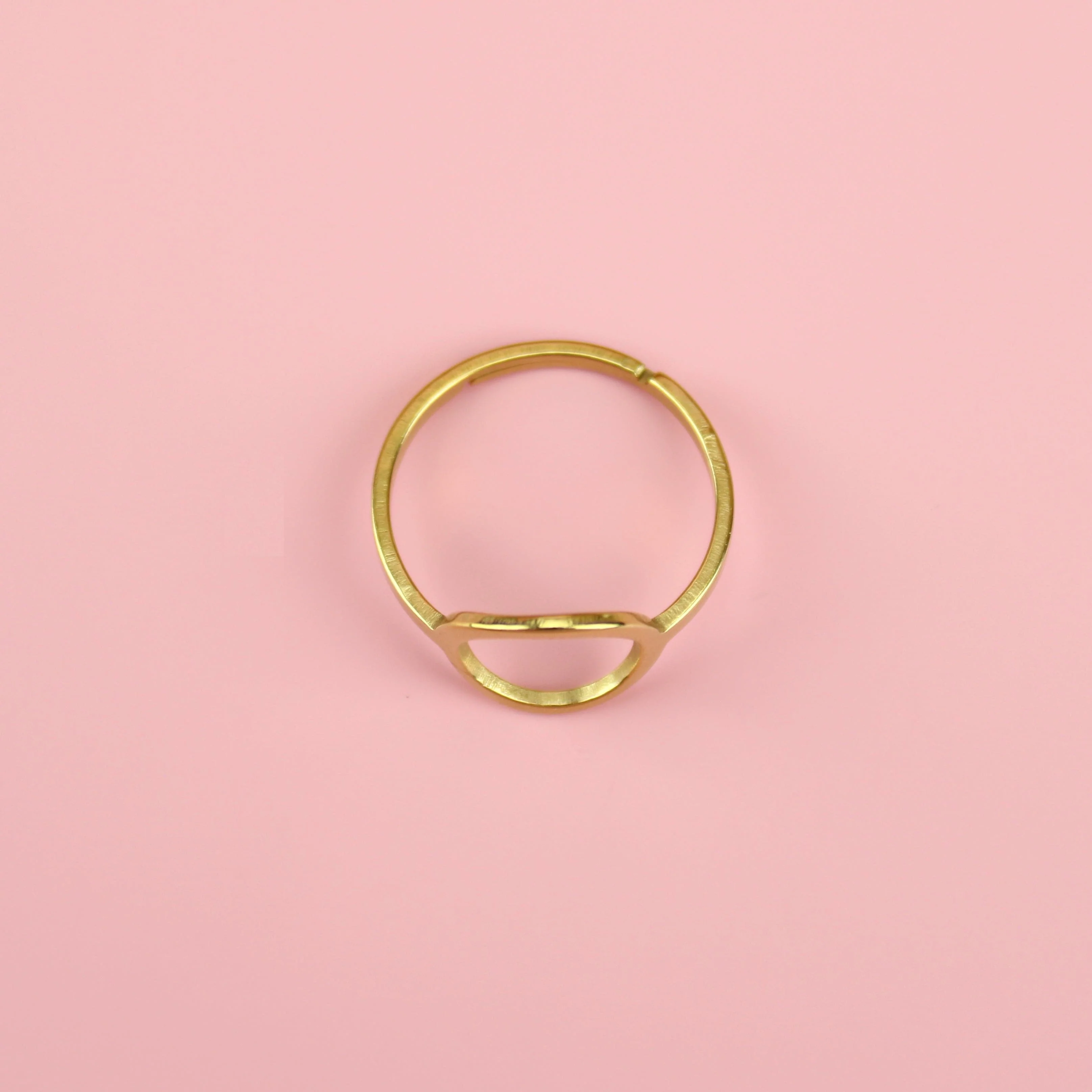 Cut Out Circle Ring (Gold Plated) - Image 3