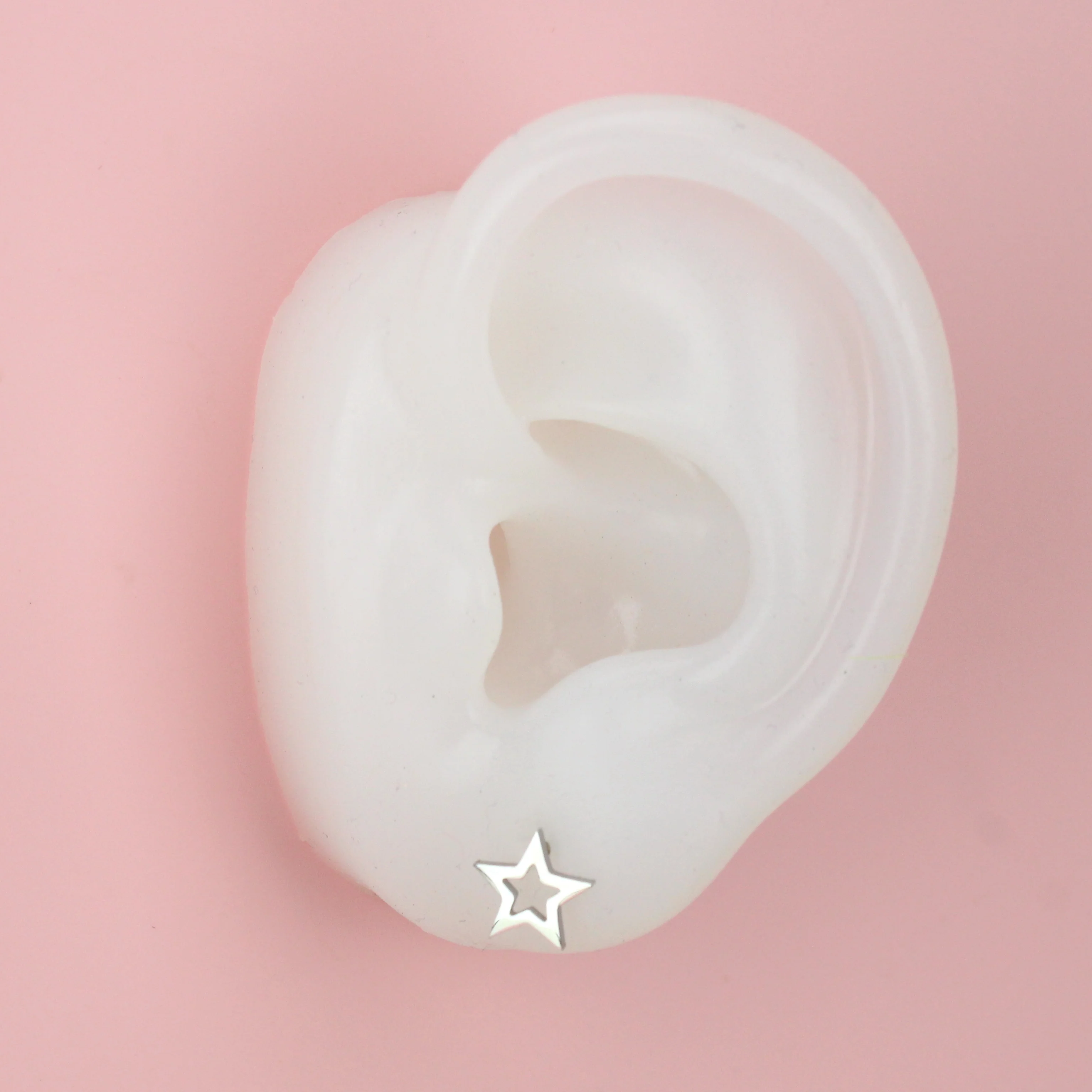 Cut Out Star Stud Earrings - Image 4