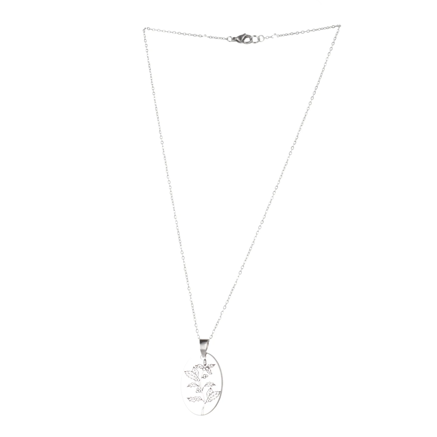 December Birth Flower Necklace - Holly - Image 6